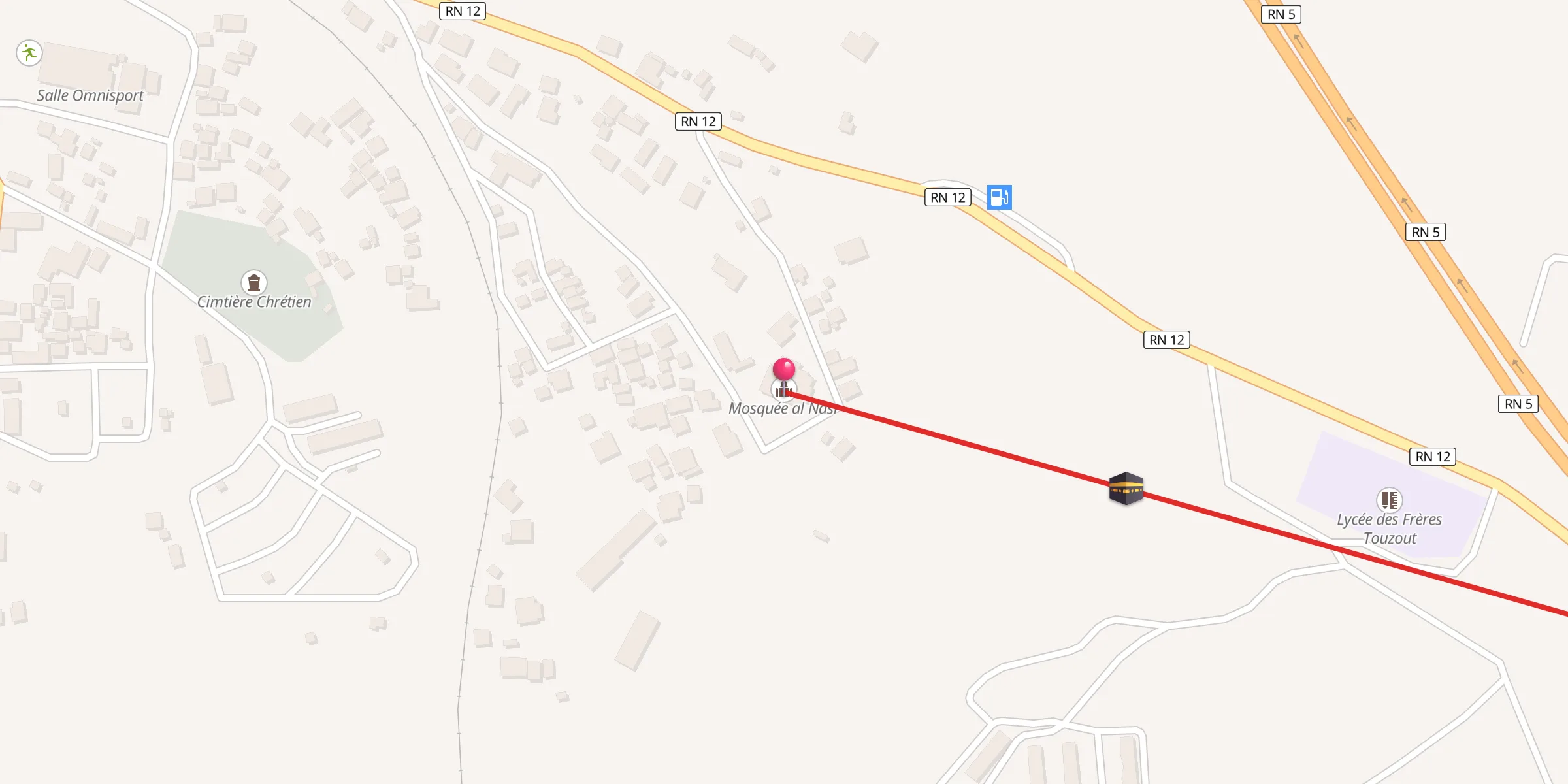 Carte de localisation : مسجد النصر