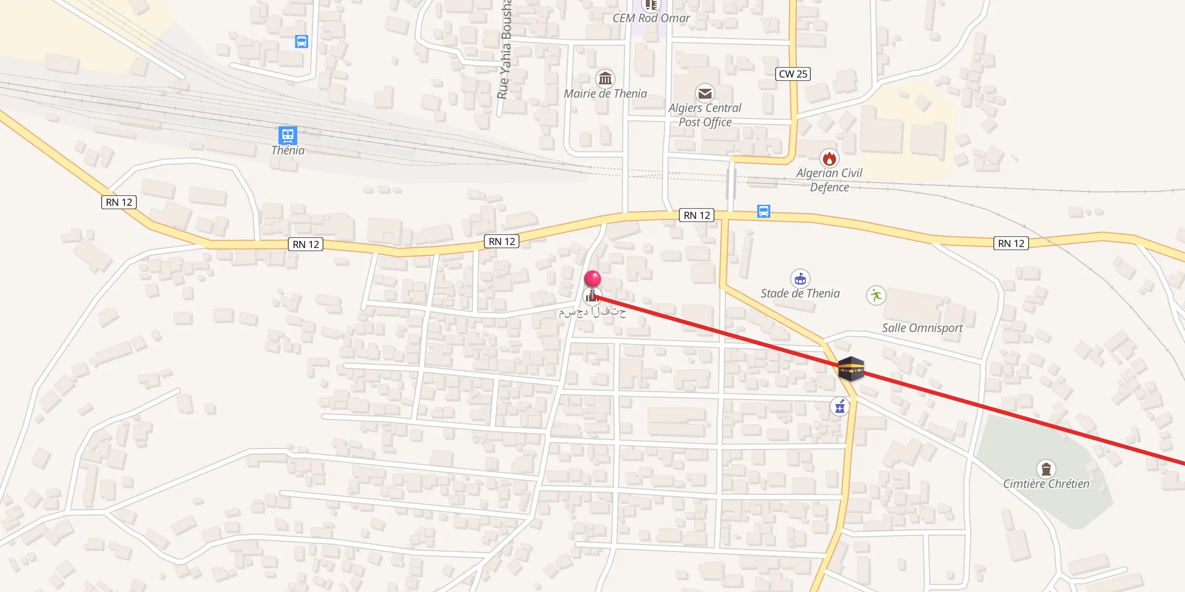 Carte de localisation : مسجد الفتح