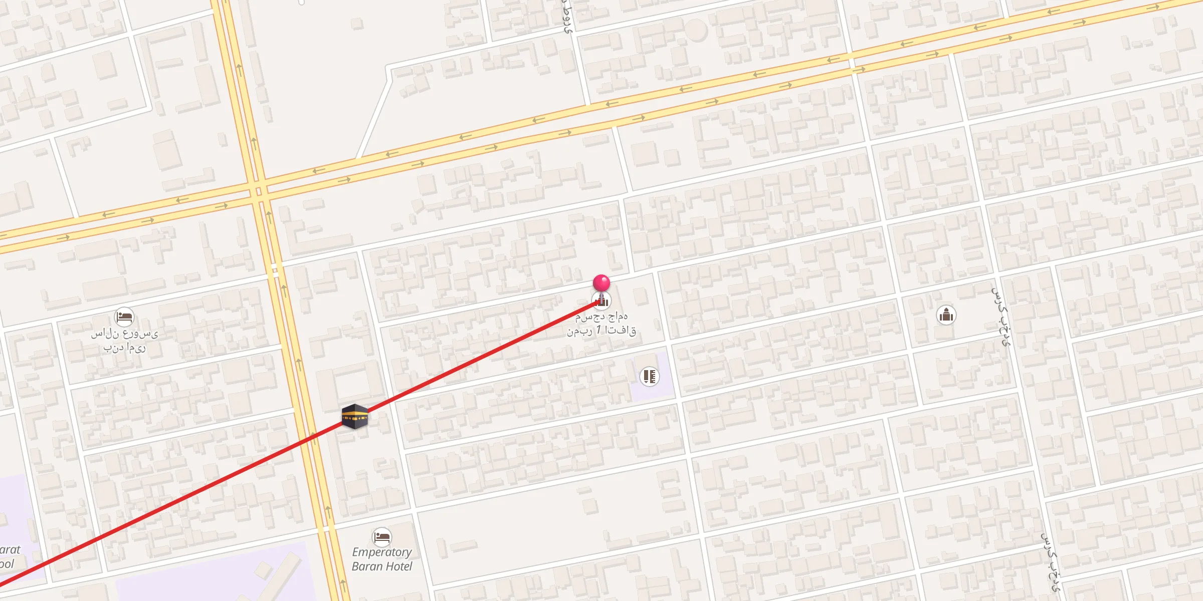 Carte de localisation : مسجد جامه نمبر 1 اتفاق