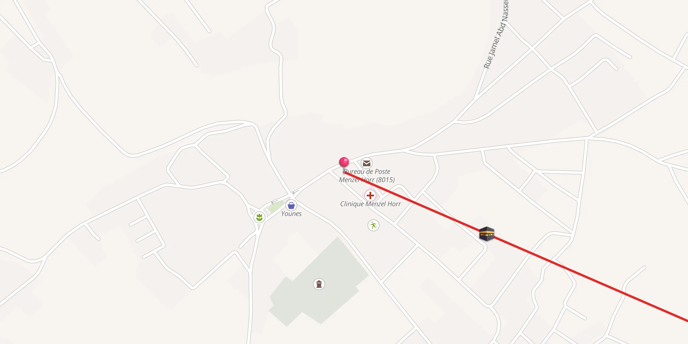 Carte de localisation : جامع منزل حر