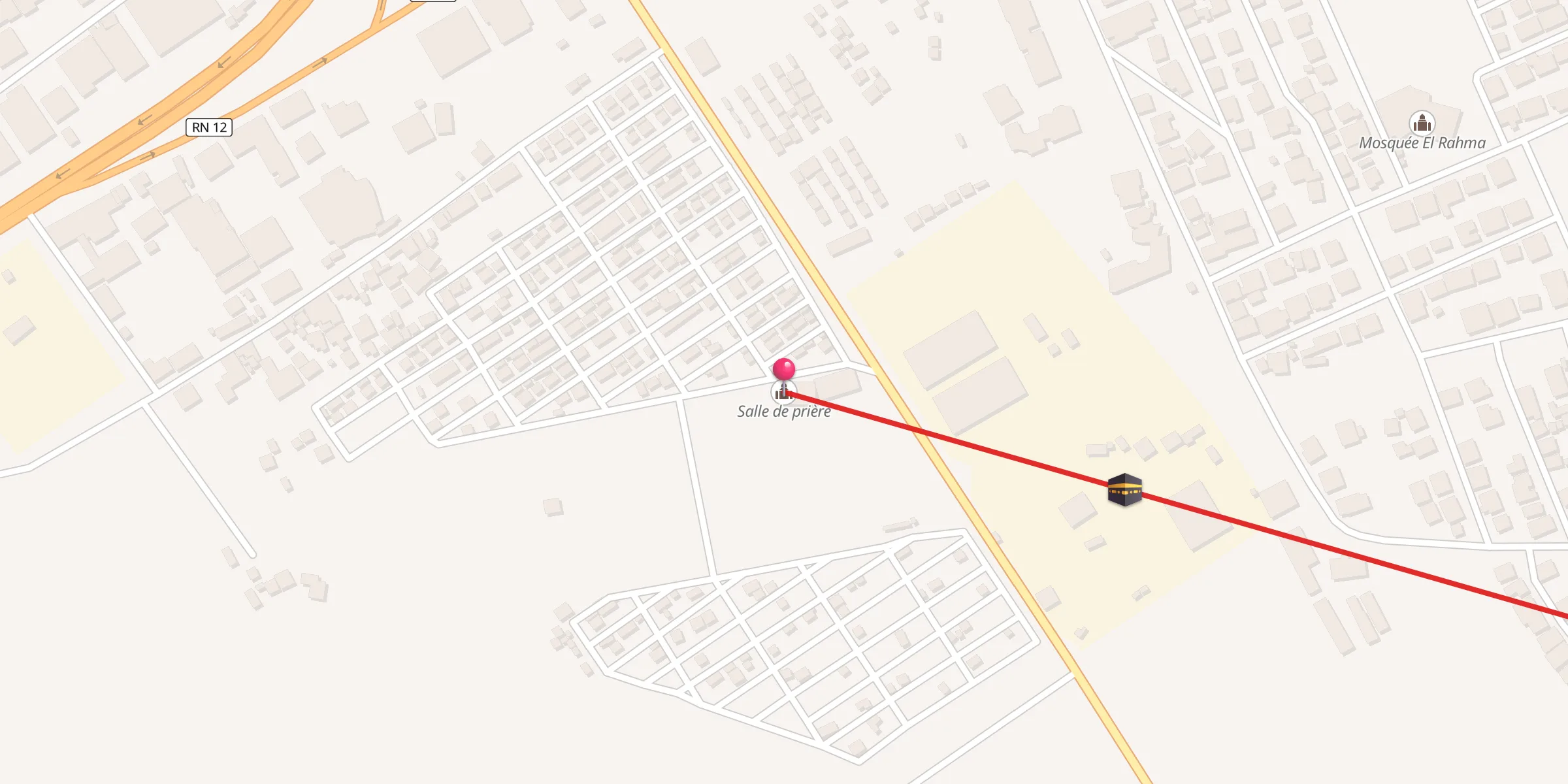 Carte de localisation : مصلى الشيخ محمد بن يحي