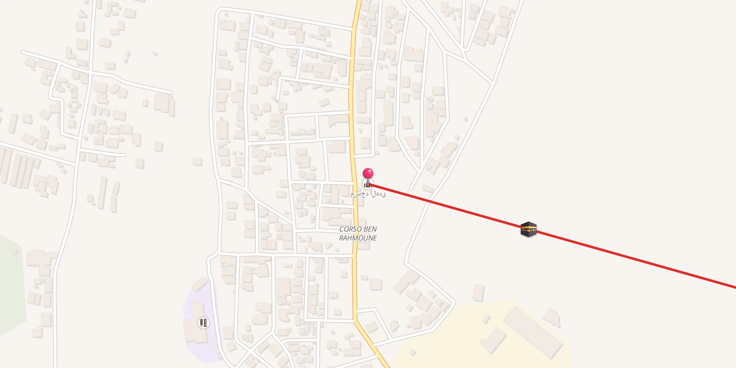 Carte de localisation : مسجد الهدى