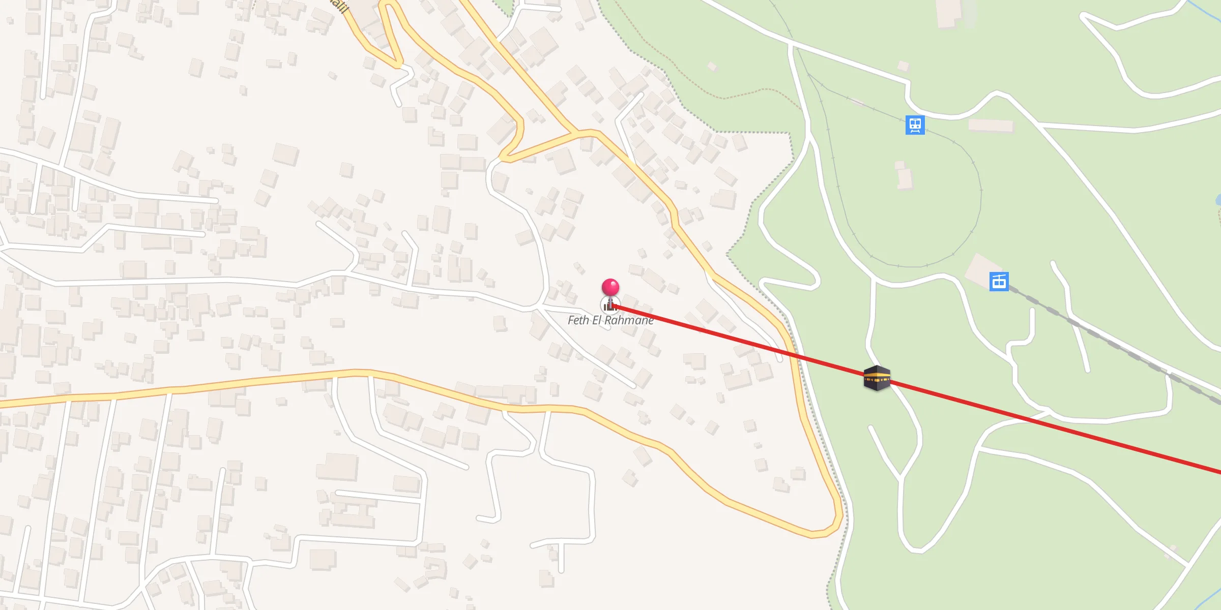 Carte de localisation : Feth El Rahmane
