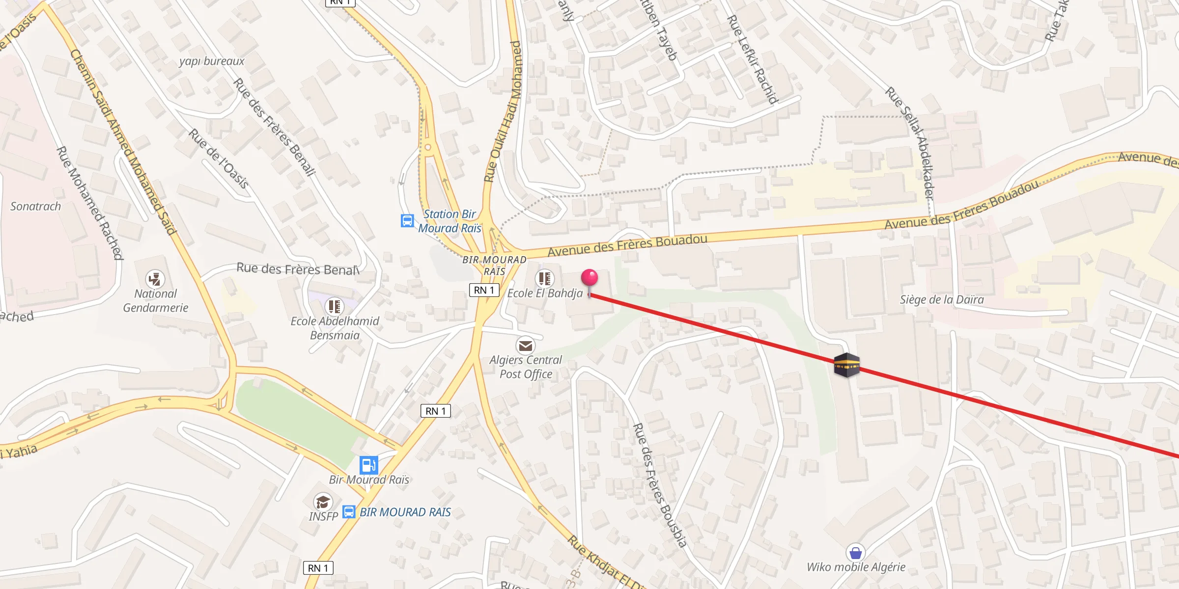 Carte de localisation : Mosquée El Sunna