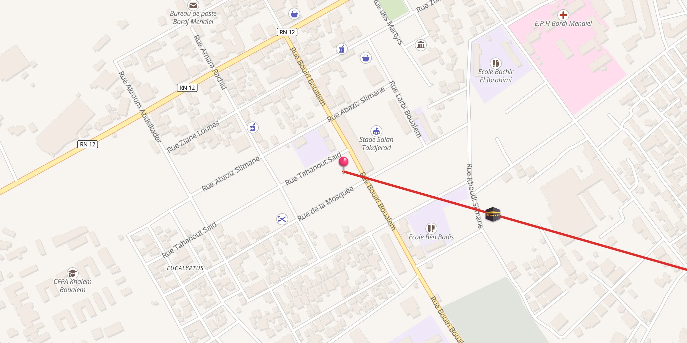 Carte de localisation : Mosquée Mansouri Mohamed