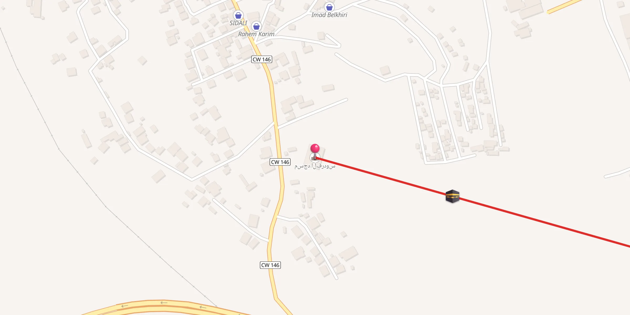 Carte de localisation : مسجد الفردوس