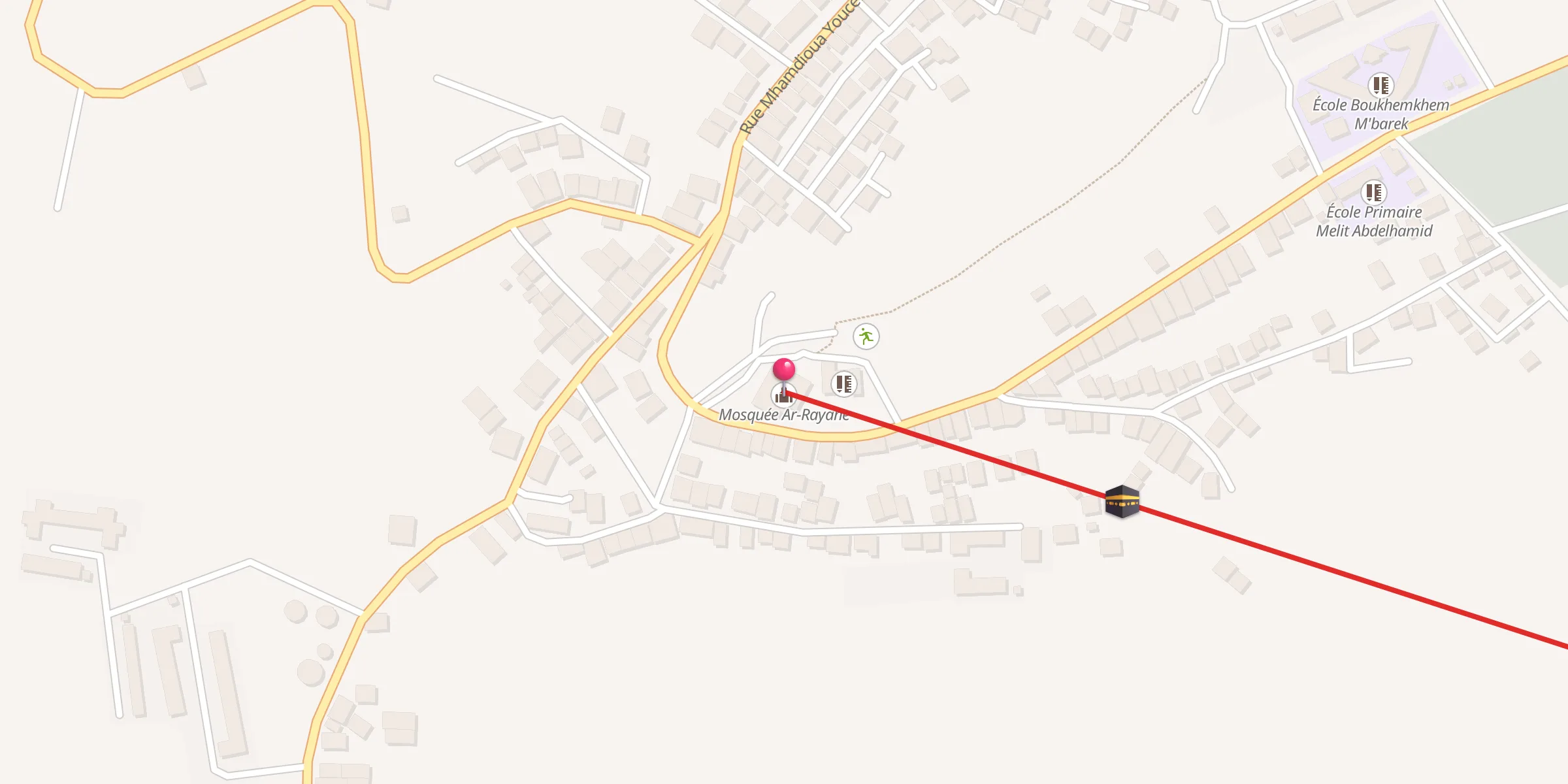 Carte de localisation : مسجد الريان