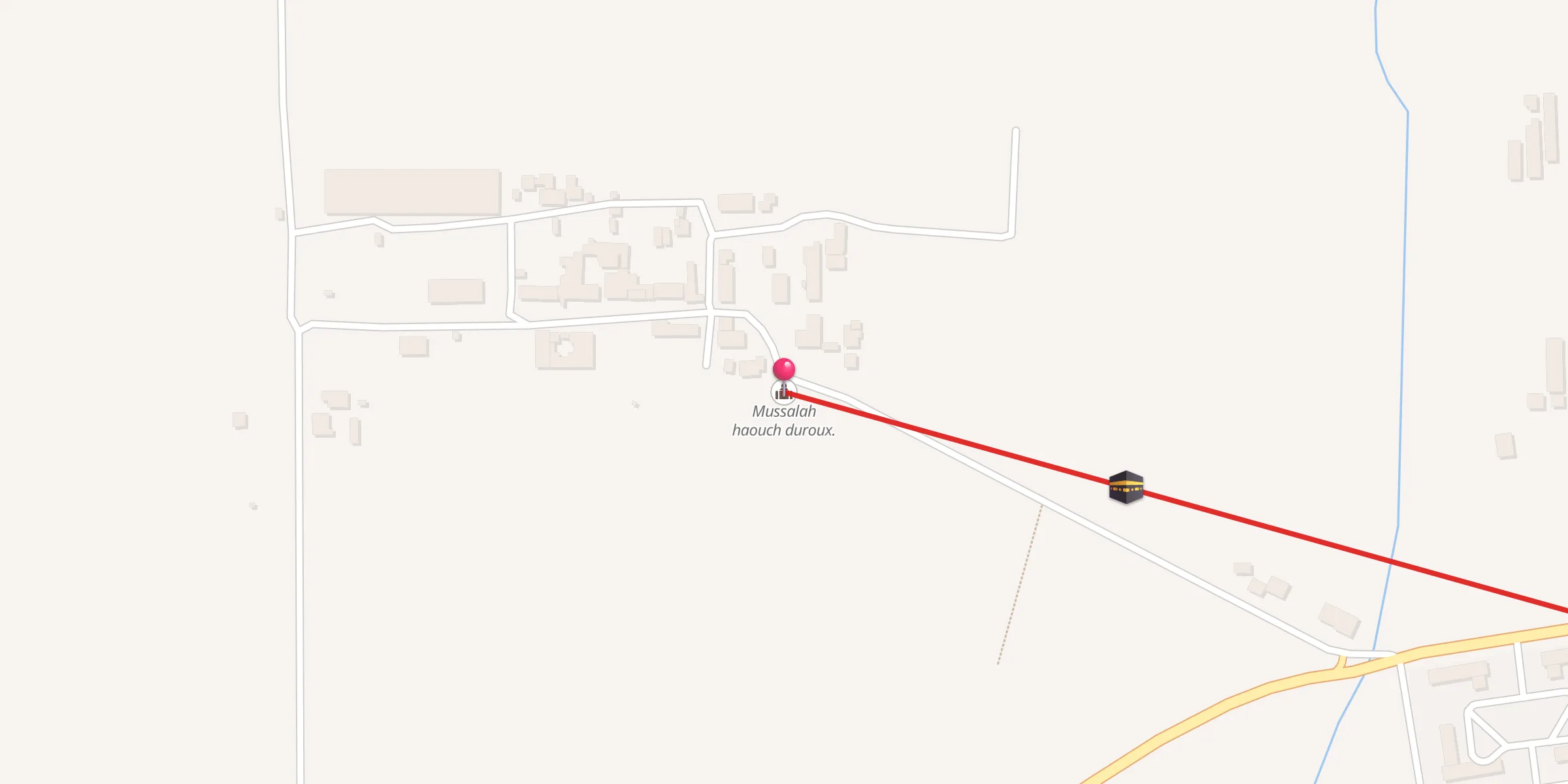 Carte de localisation : Mussalah haouch duroux.