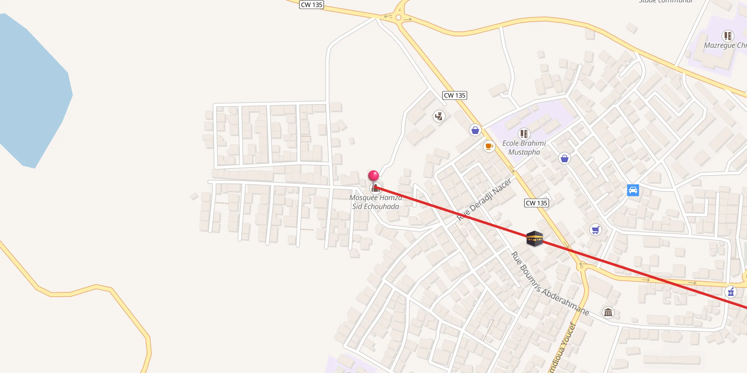 Carte de localisation : مسجد حمزة سيد الشهداء
