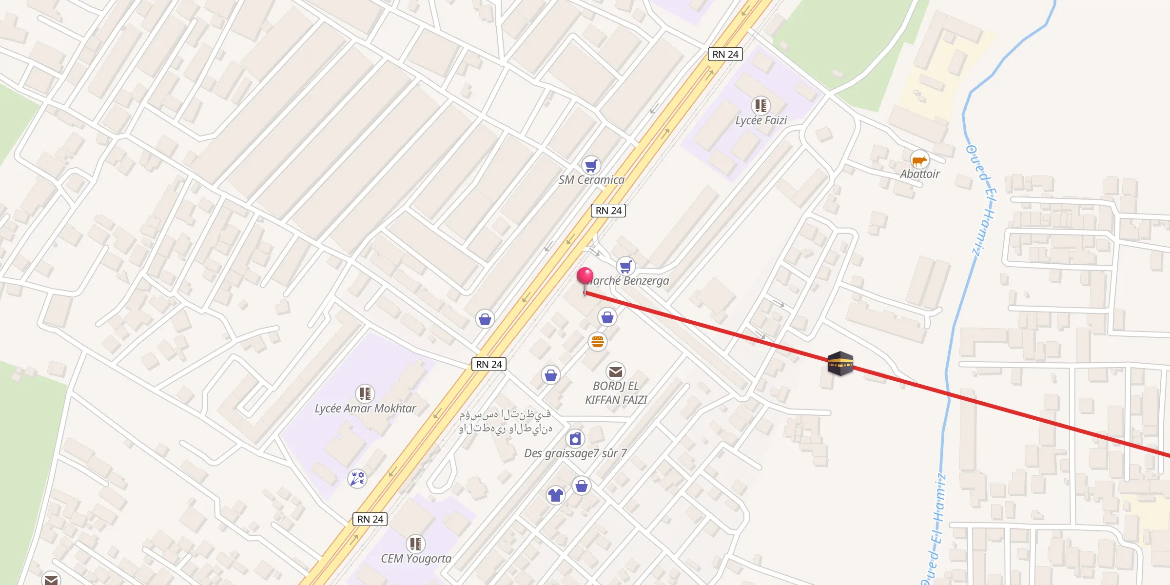 Carte de localisation : مسجد قباء