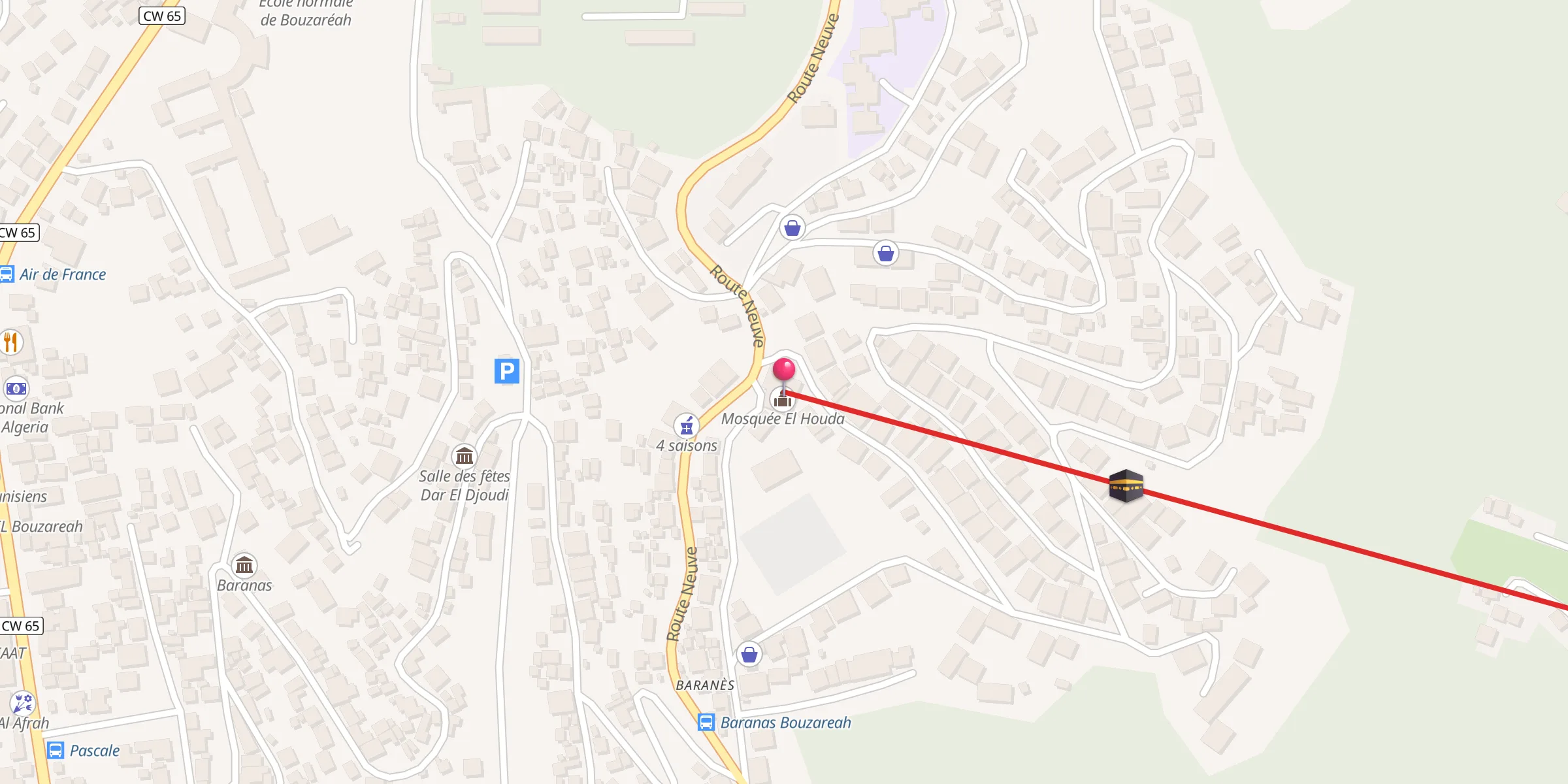 Carte de localisation : مسجد الهدى