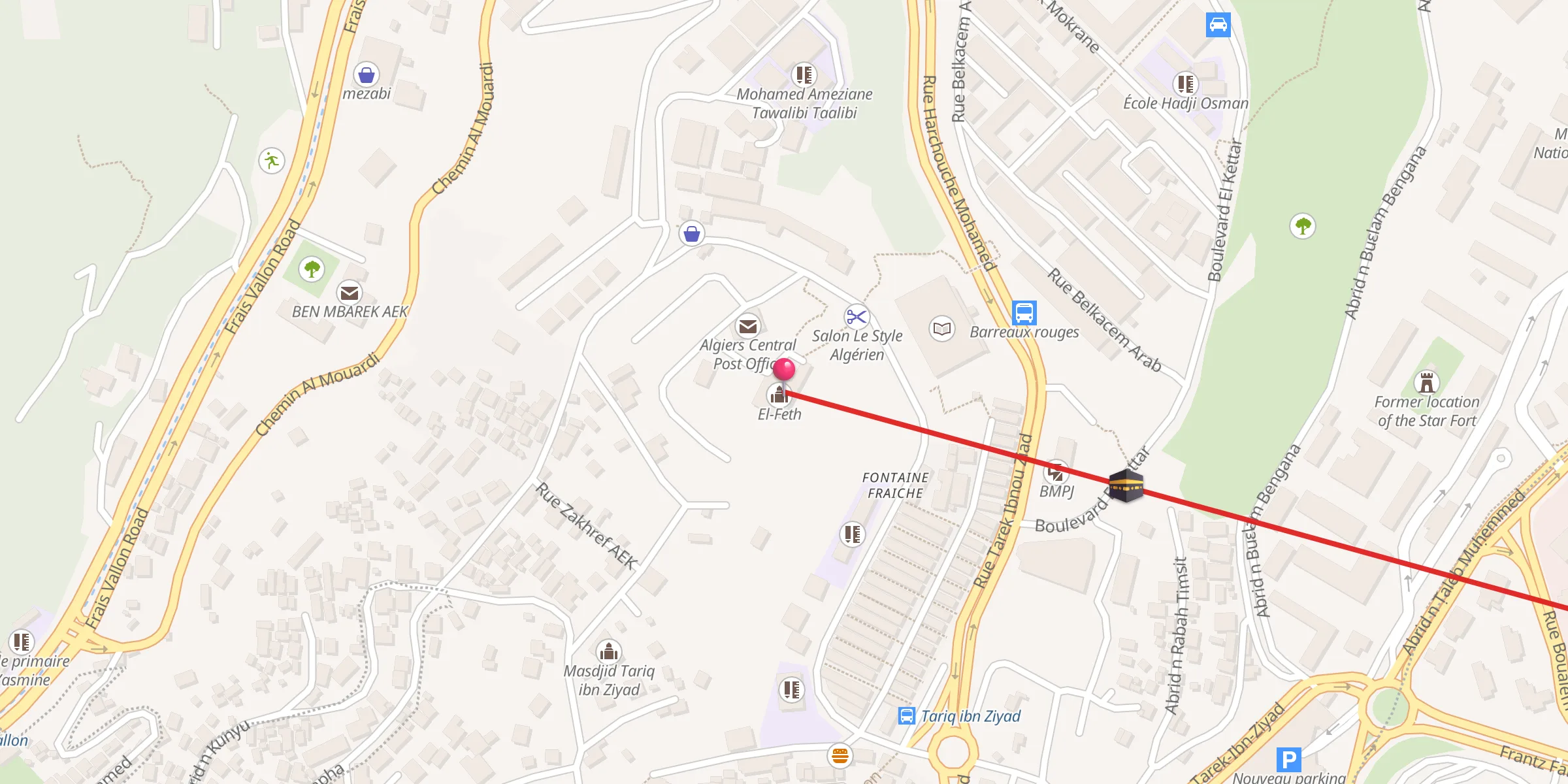 Carte de localisation : El-Feth