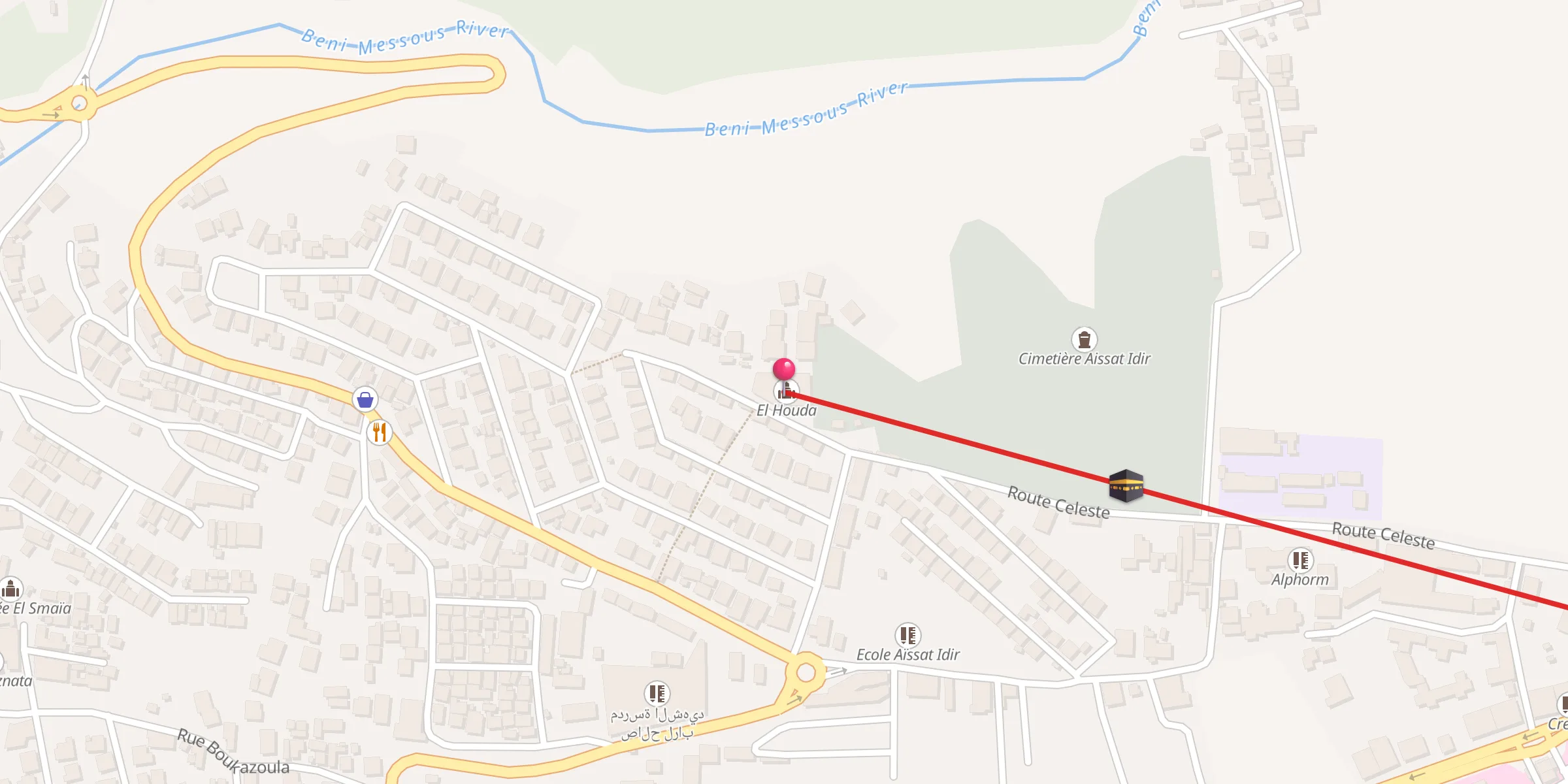 Carte de localisation : El Houda