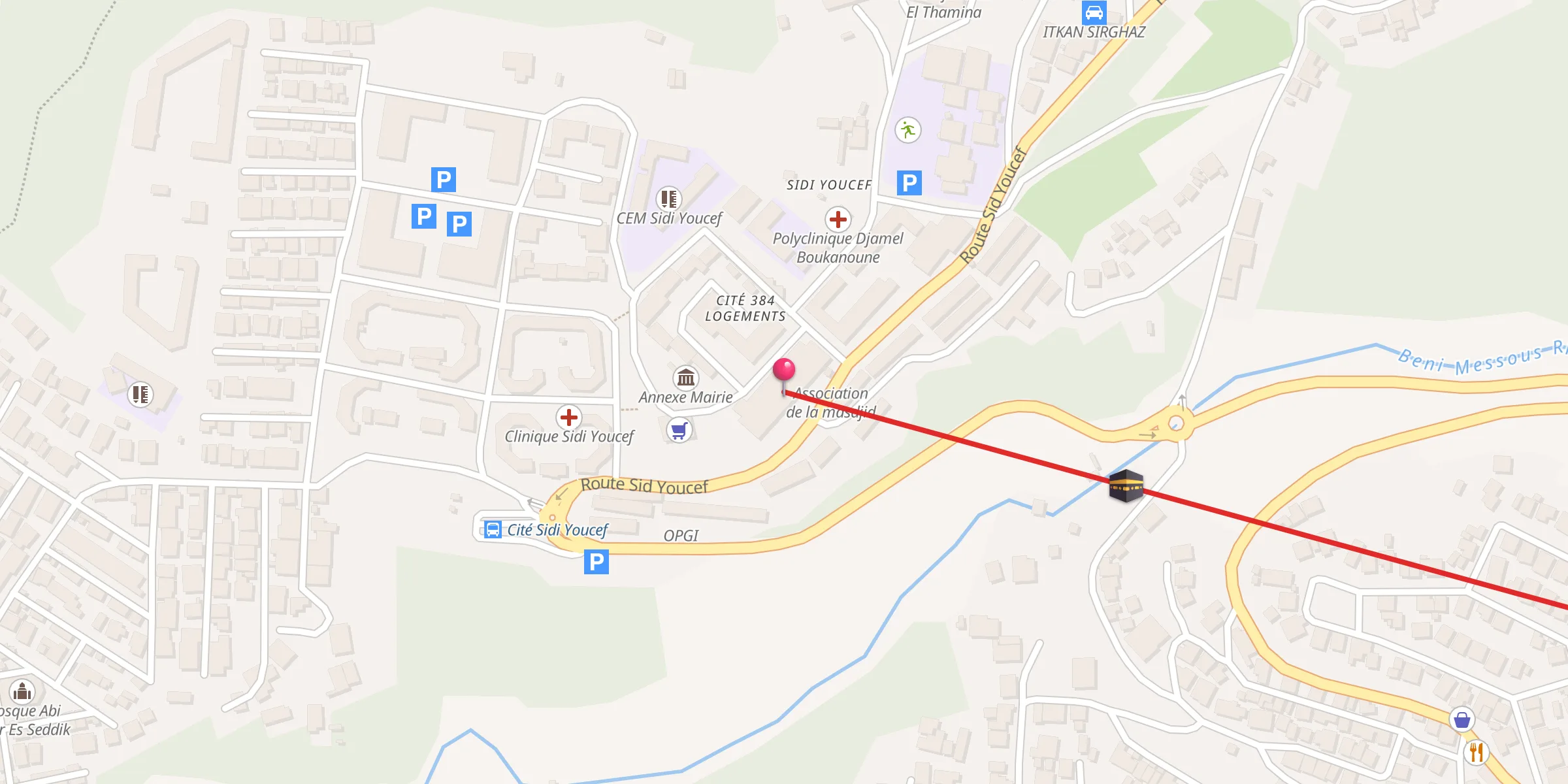 Carte de localisation : Masdjid Ar Rahma
