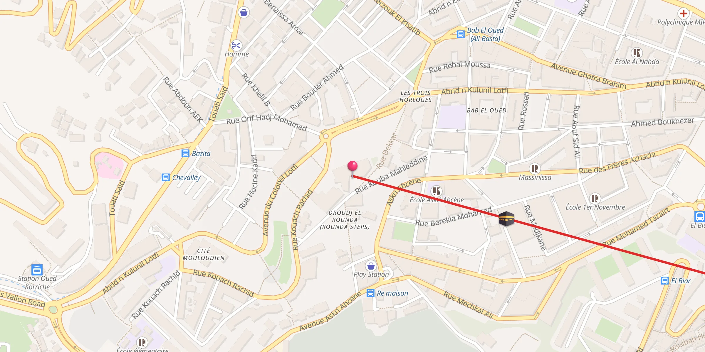 Carte de localisation : El Naser