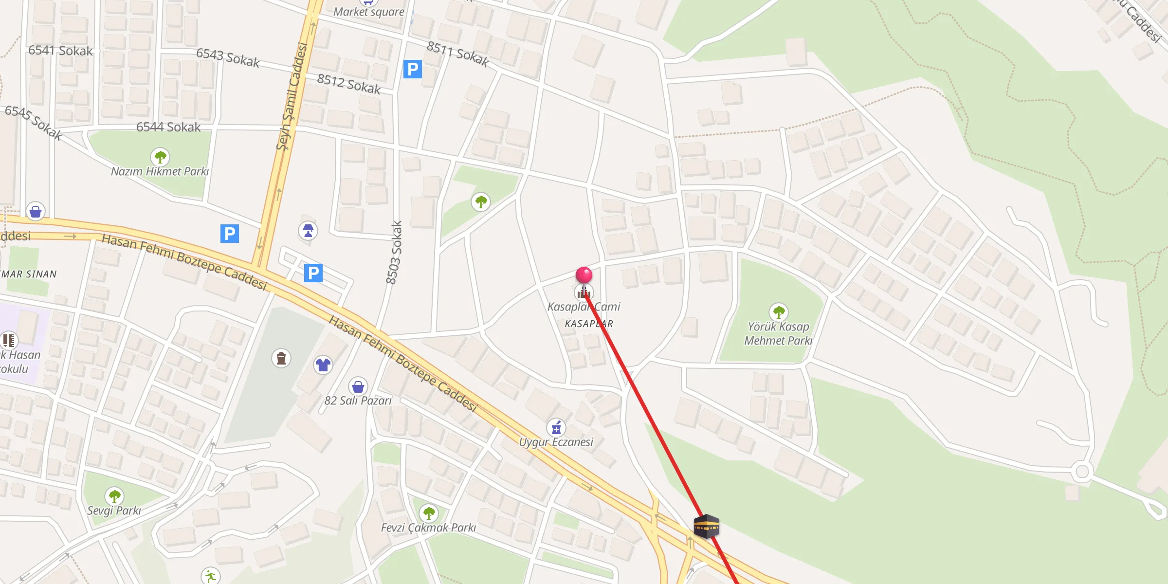Carte de localisation : Kasaplar Cami