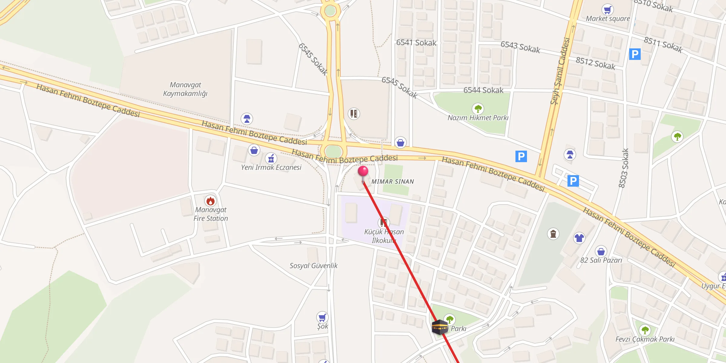 Carte de localisation : Hasan Fehmi Boztepe Cami
