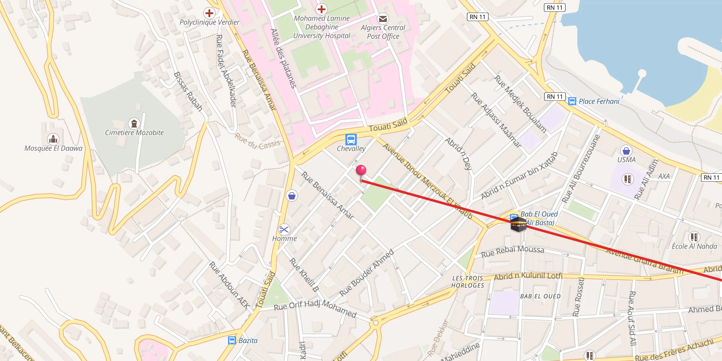 Carte de localisation : El Fath