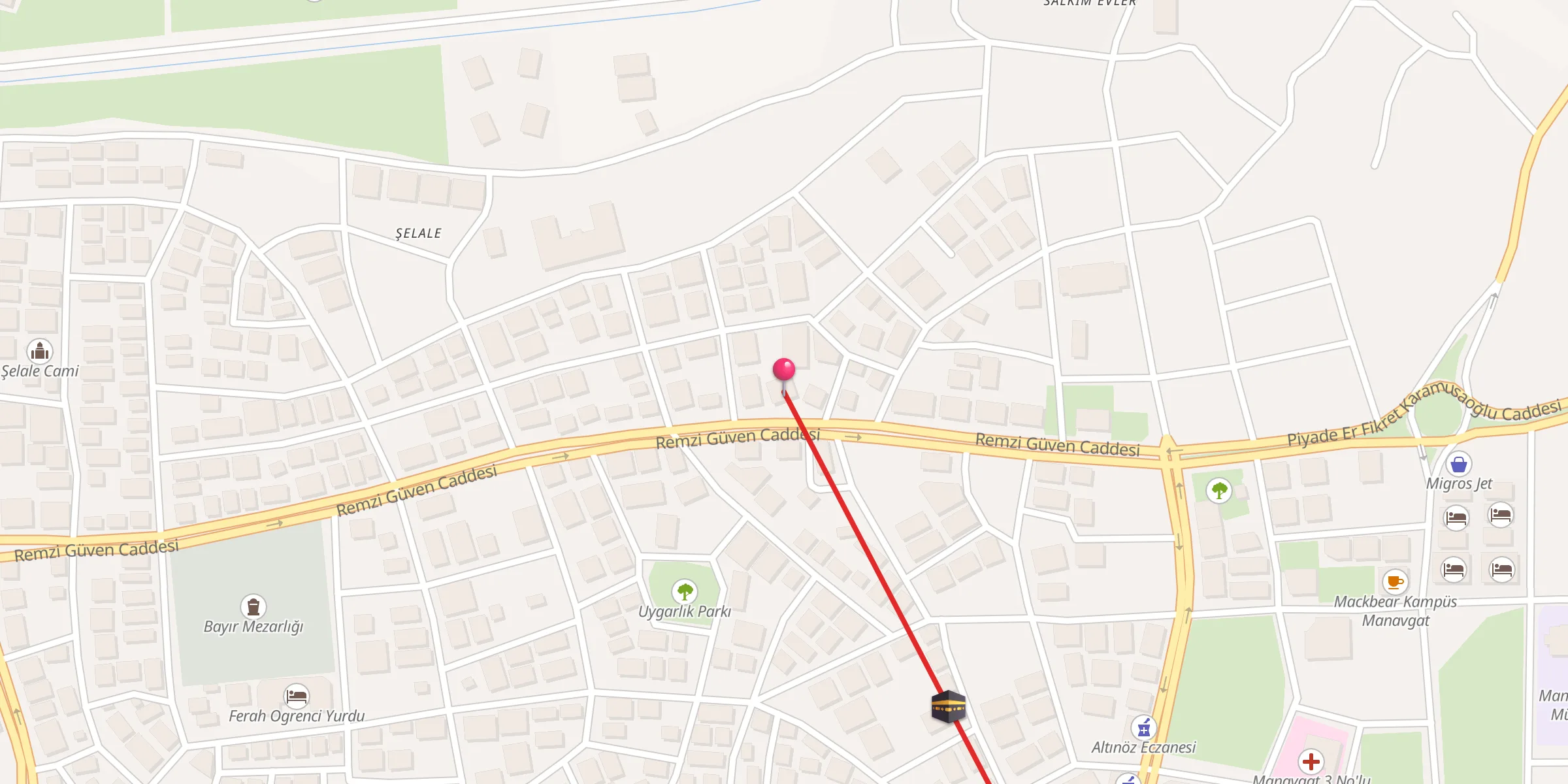Carte de localisation : Biniciler Cami