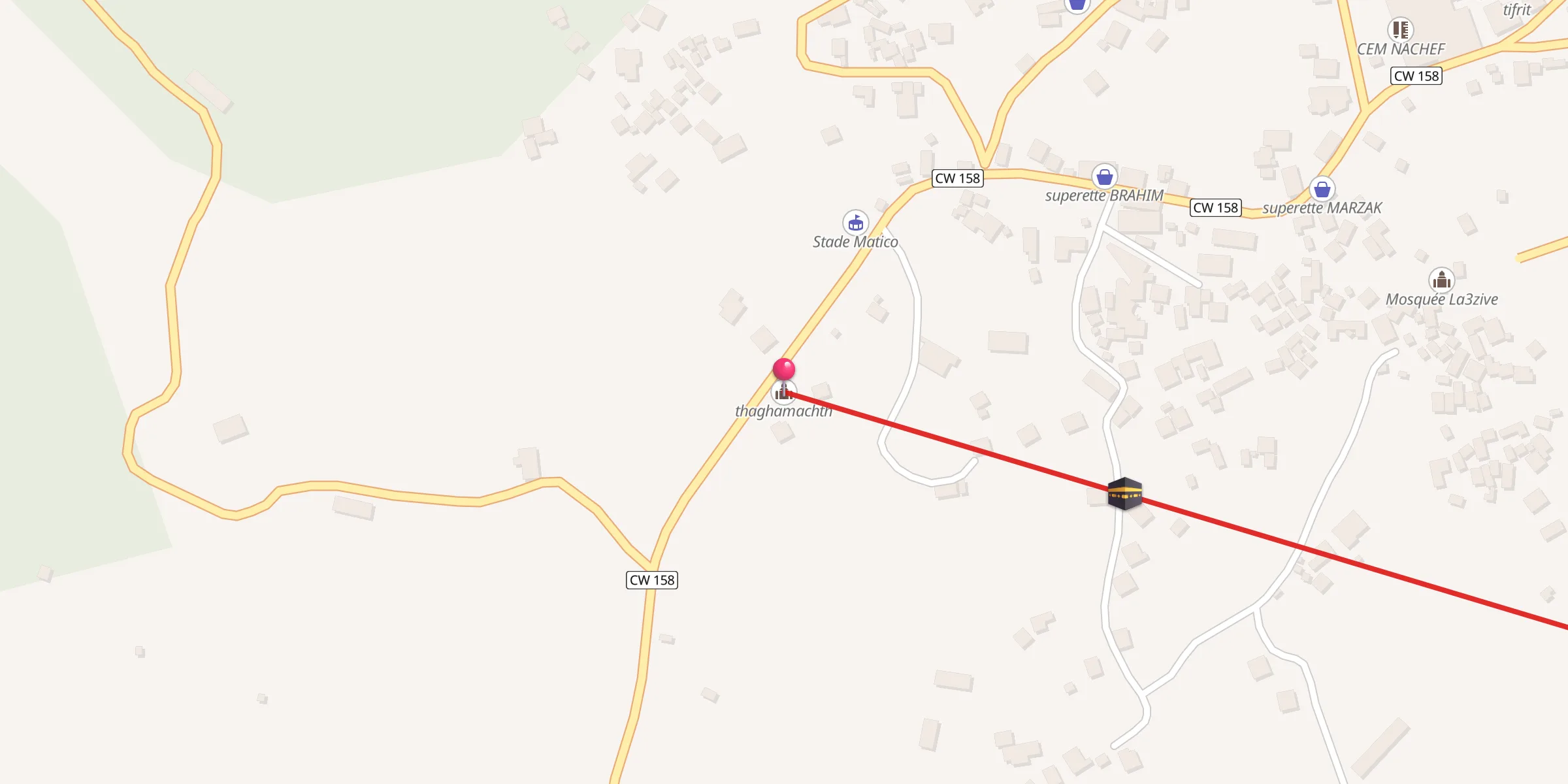 Carte de localisation : thaghamachth