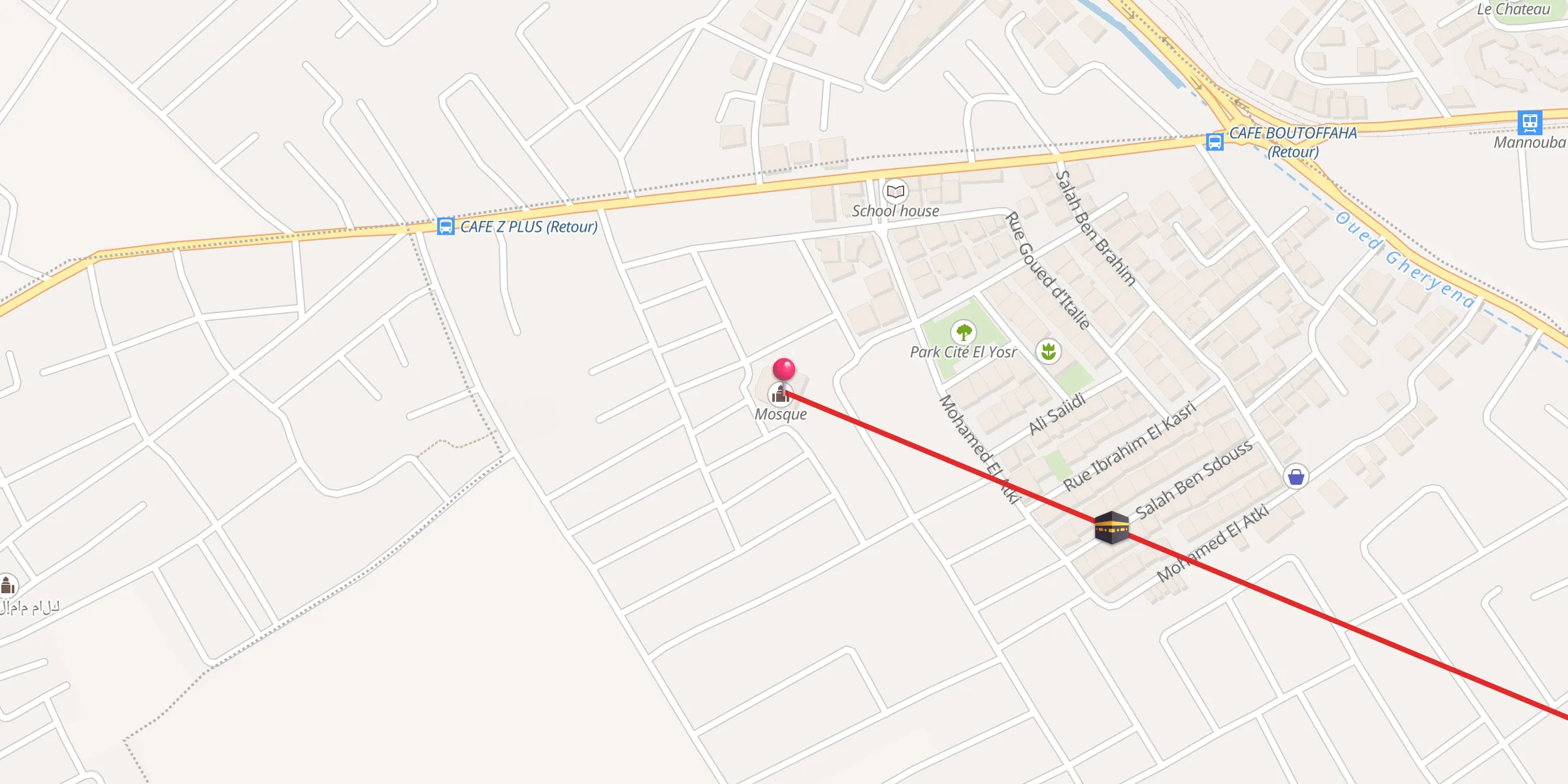 Carte de localisation : جامع التوفيق