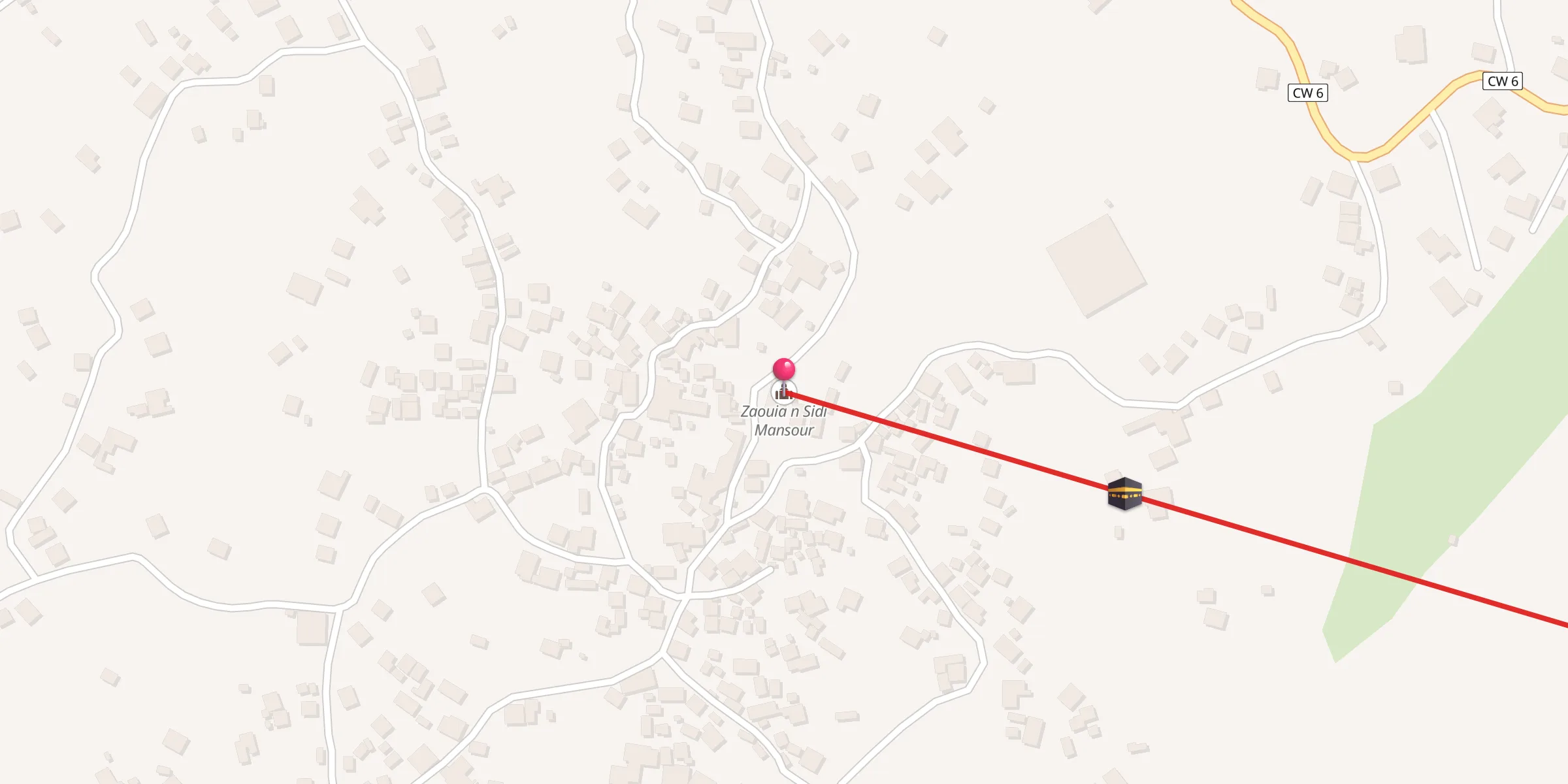 Carte de localisation : Zaouia n Sidi Mansour