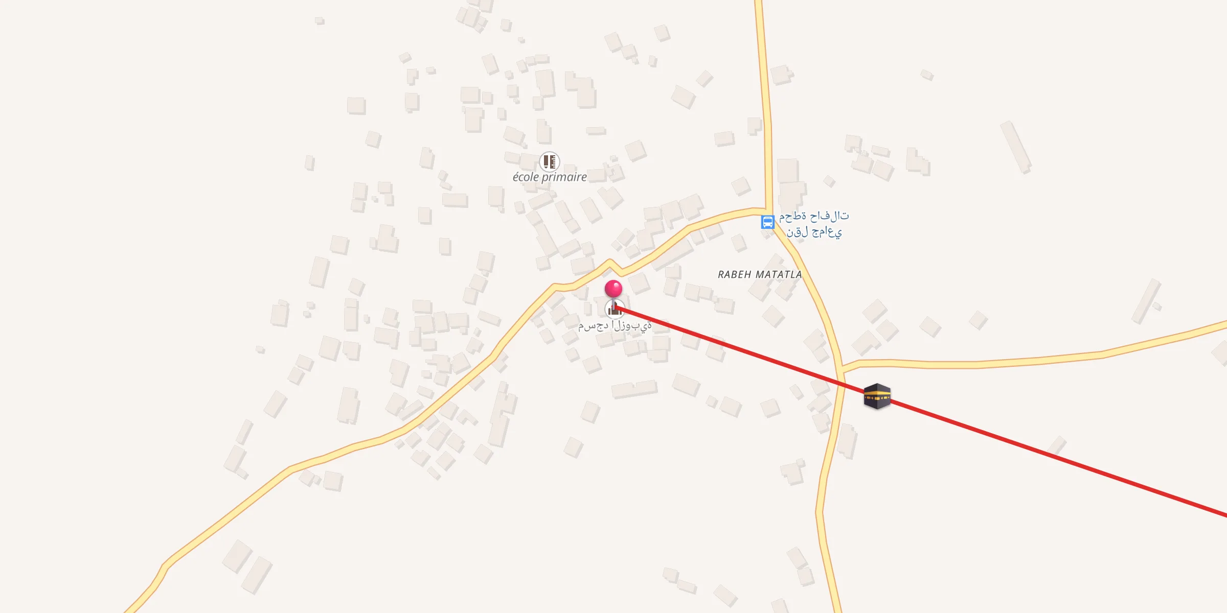 Carte de localisation : مسجد الزوبية