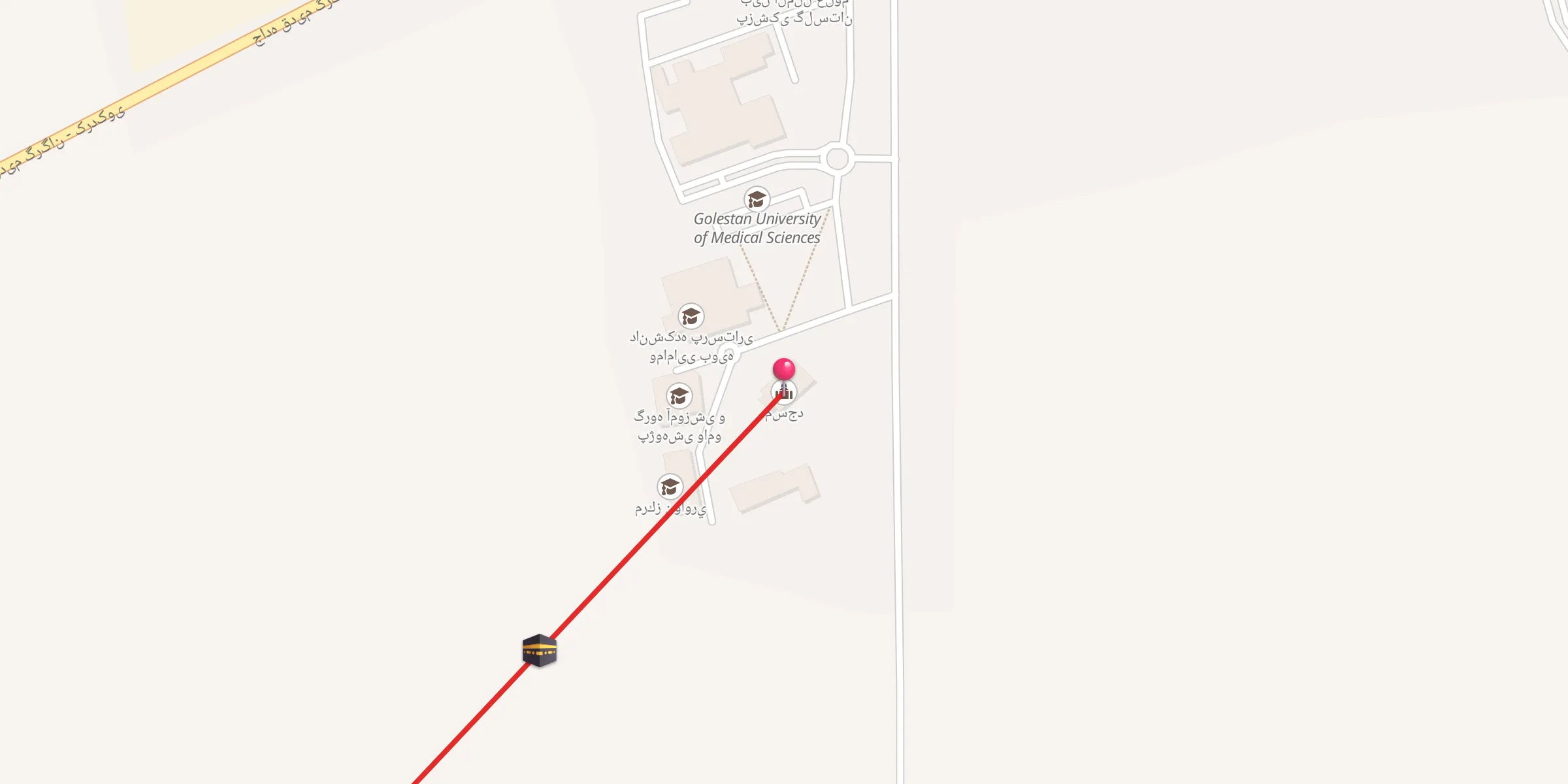Carte de localisation : مسجد