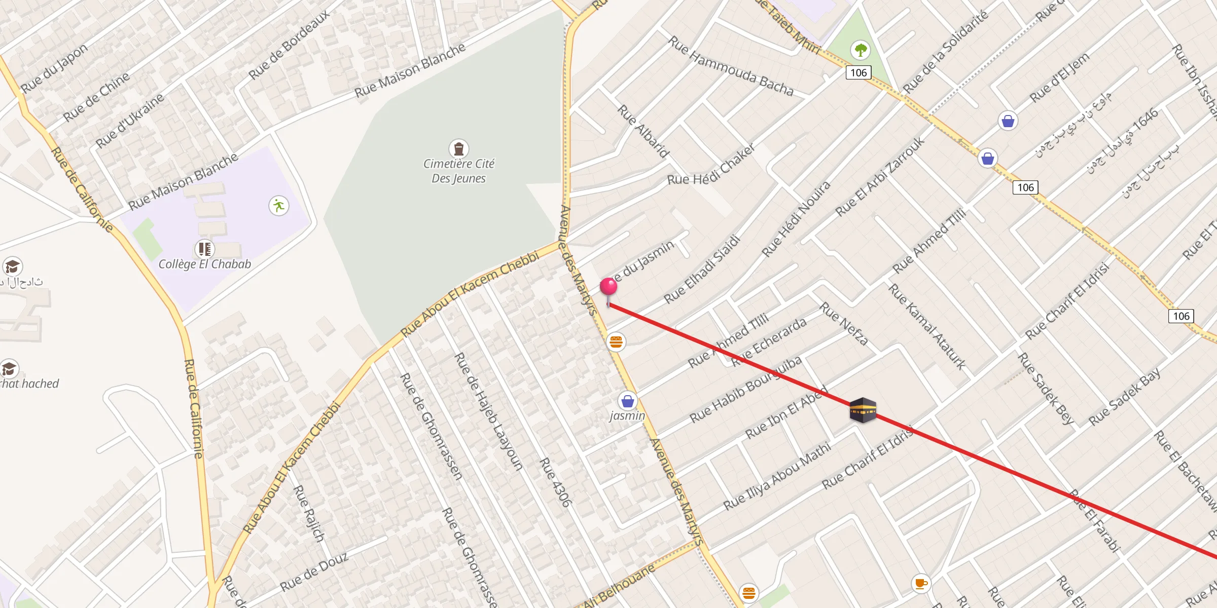 Carte de localisation : al hidaya