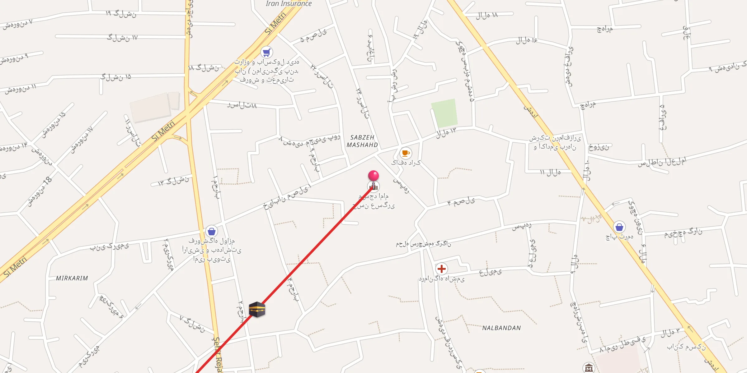 Carte de localisation : مسجد امام حسن عسگری