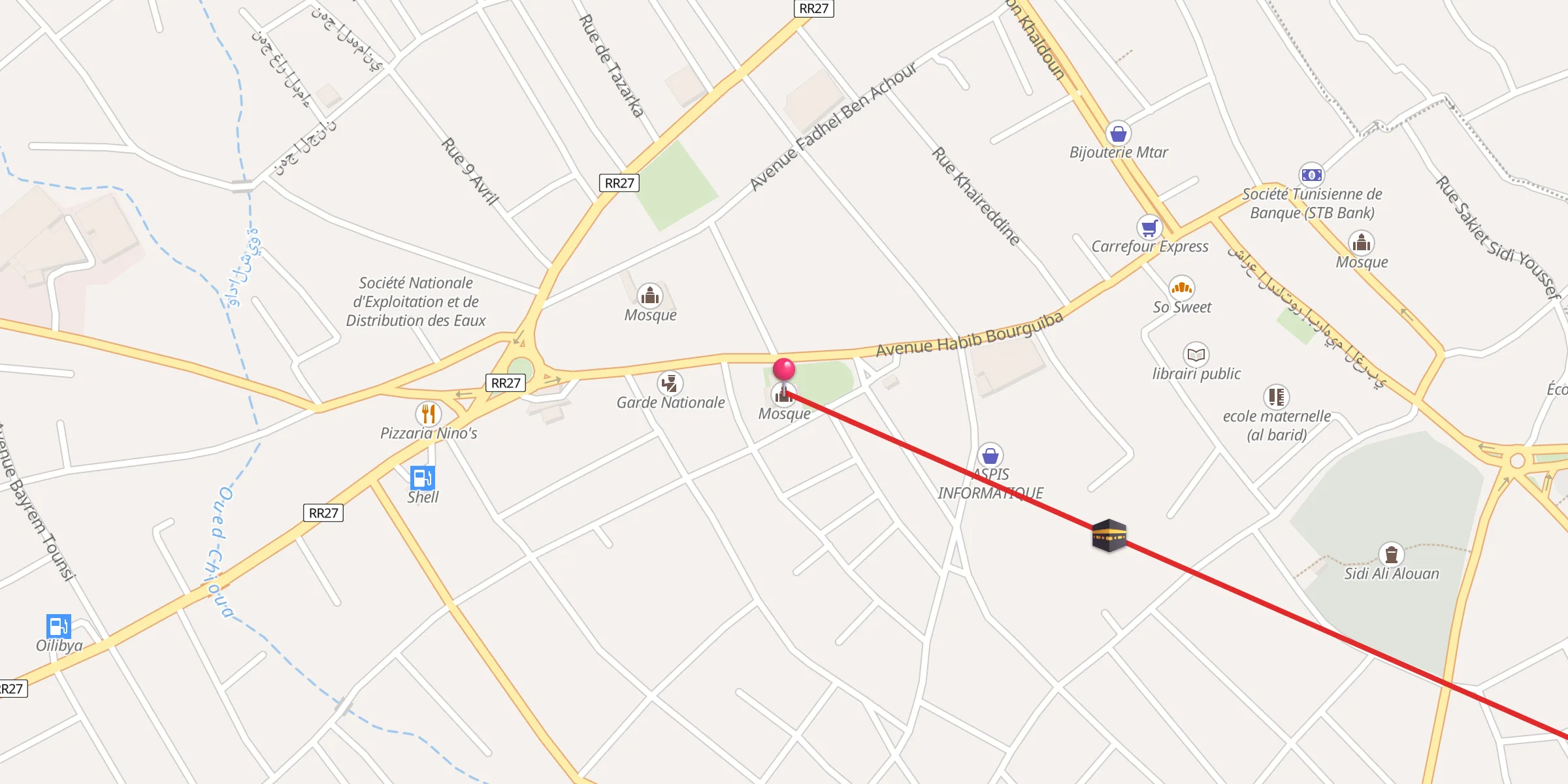 Carte de localisation : جامع التقوى