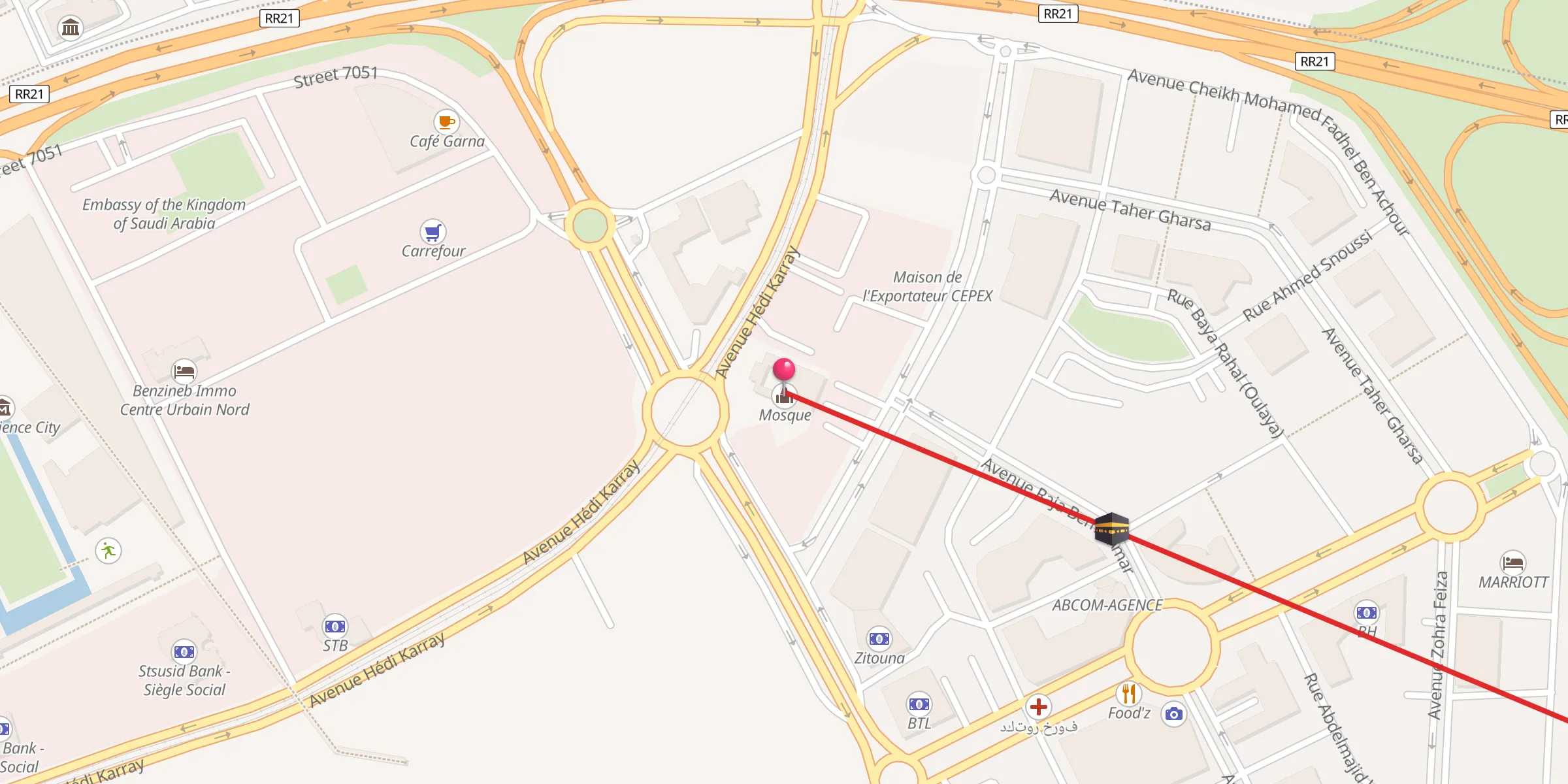 Carte de localisation : جامع الصبح