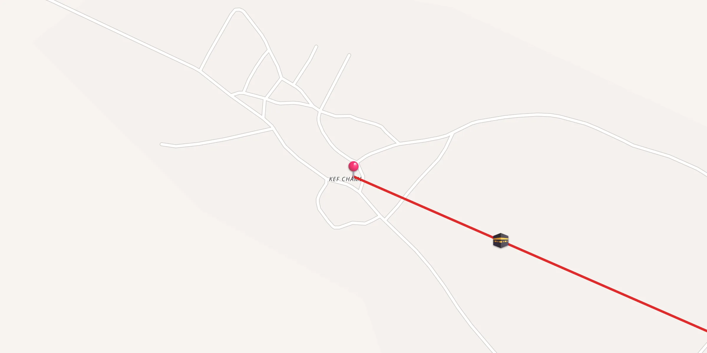 Carte de localisation : جامع كاف الشامي