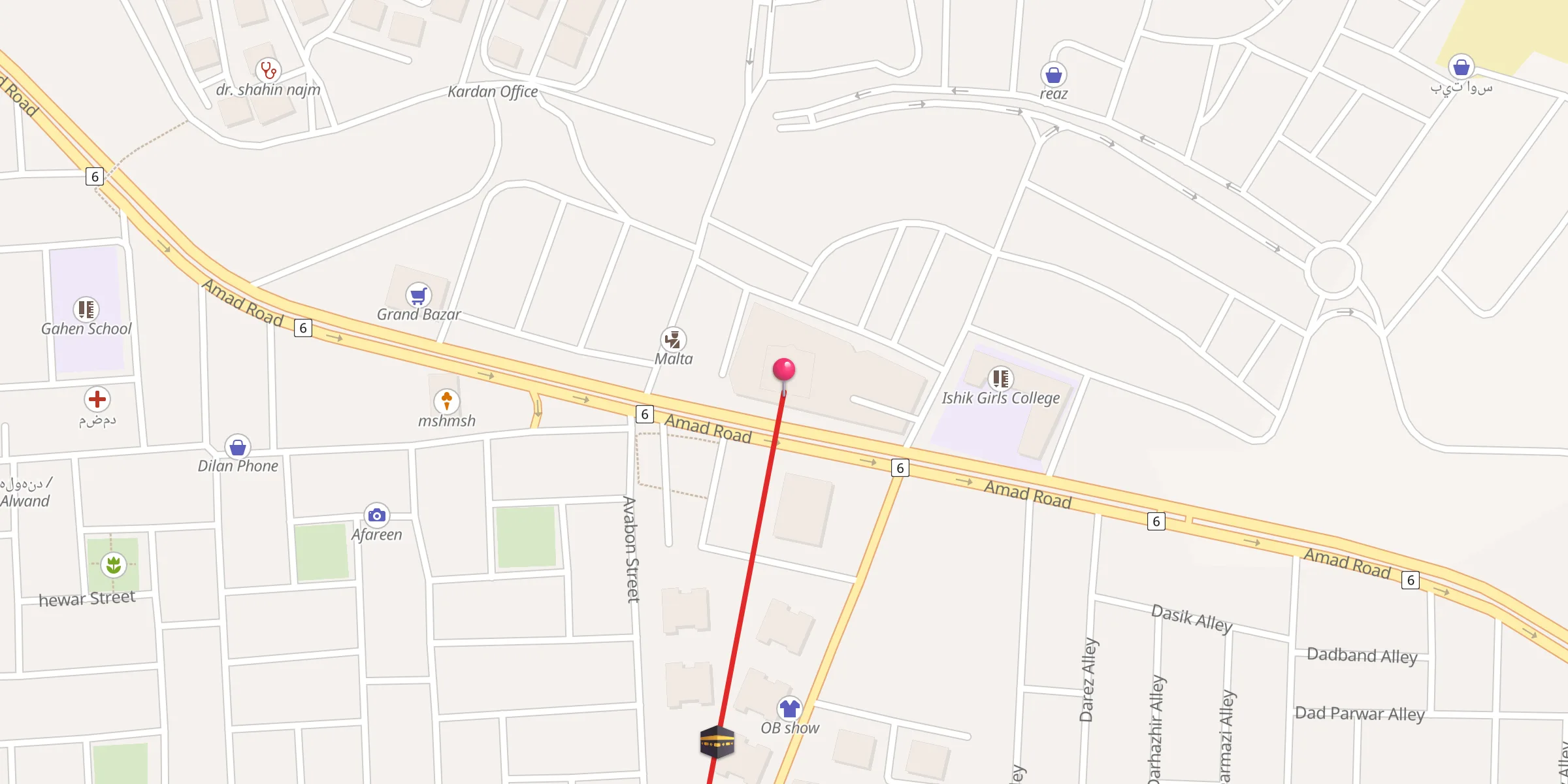 Carte de localisation : Muhammad Ali Mosque