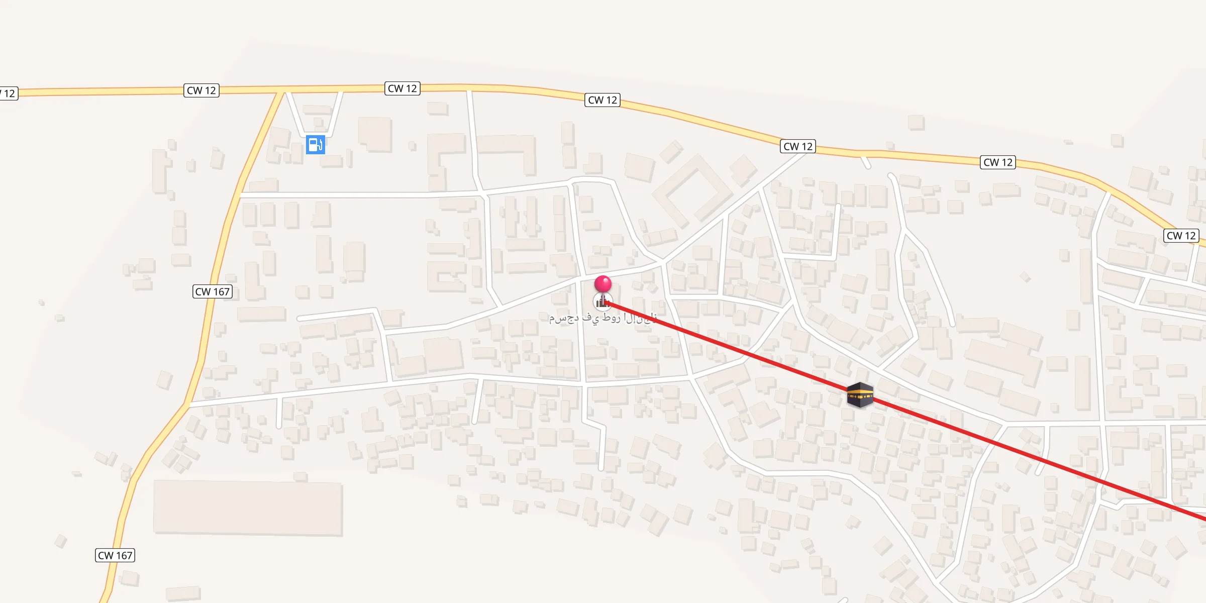 Carte de localisation : مسجد في طور الإنجاز