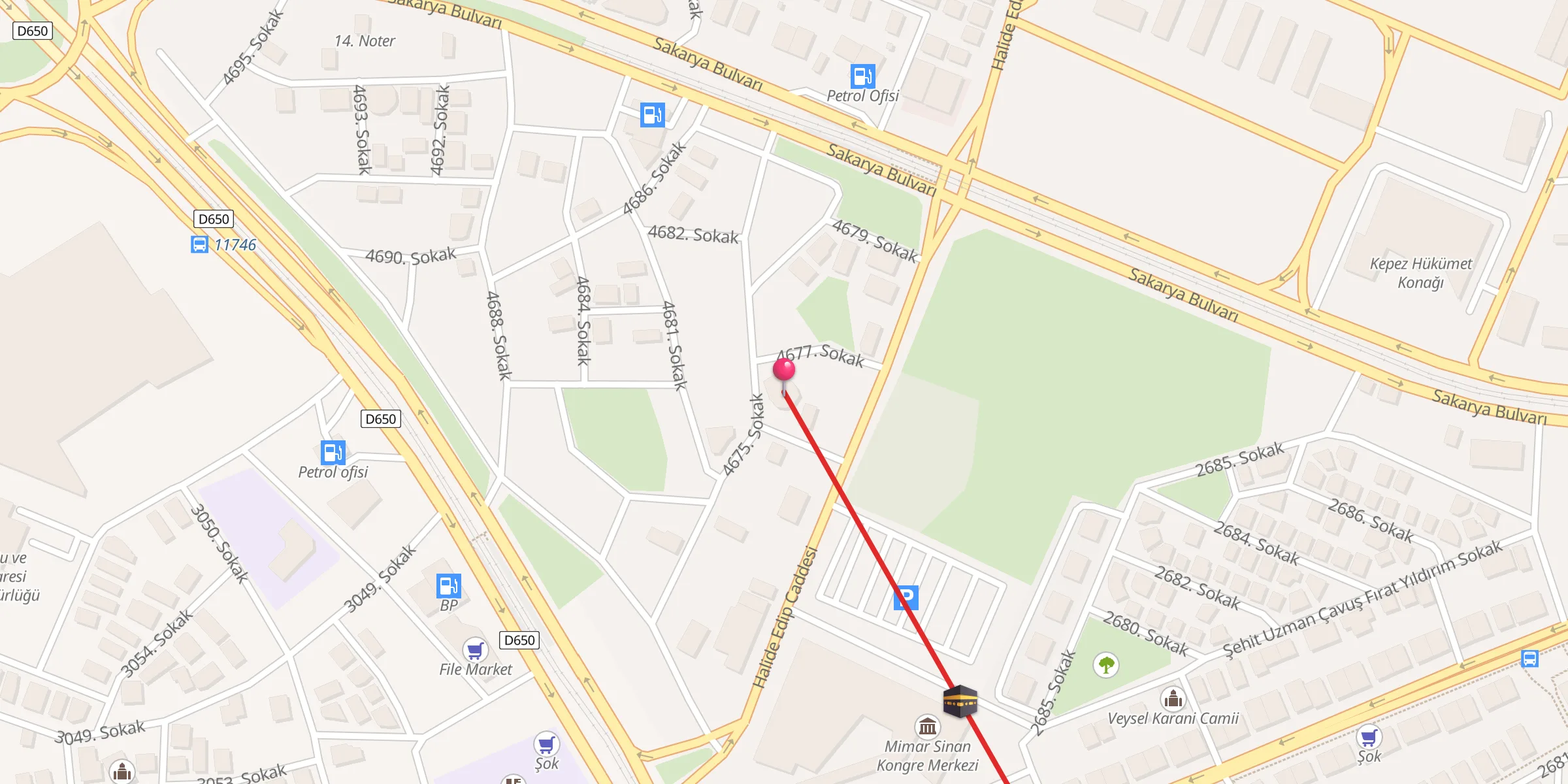 Carte de localisation : Akdeniz Cami