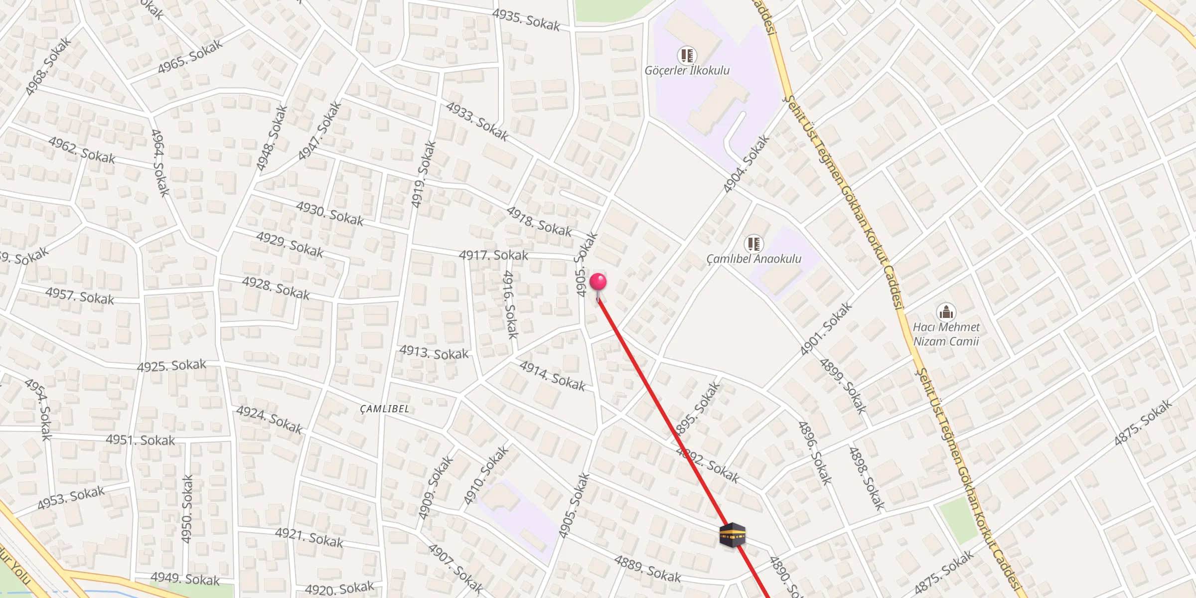 Carte de localisation : Ali Cengiz Camii