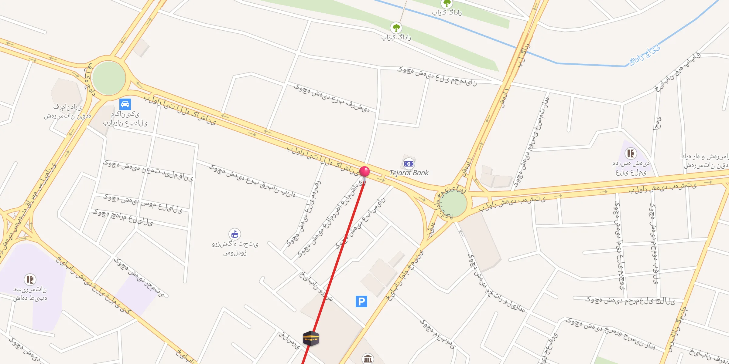 Carte de localisation : مسجد جعفر صادق