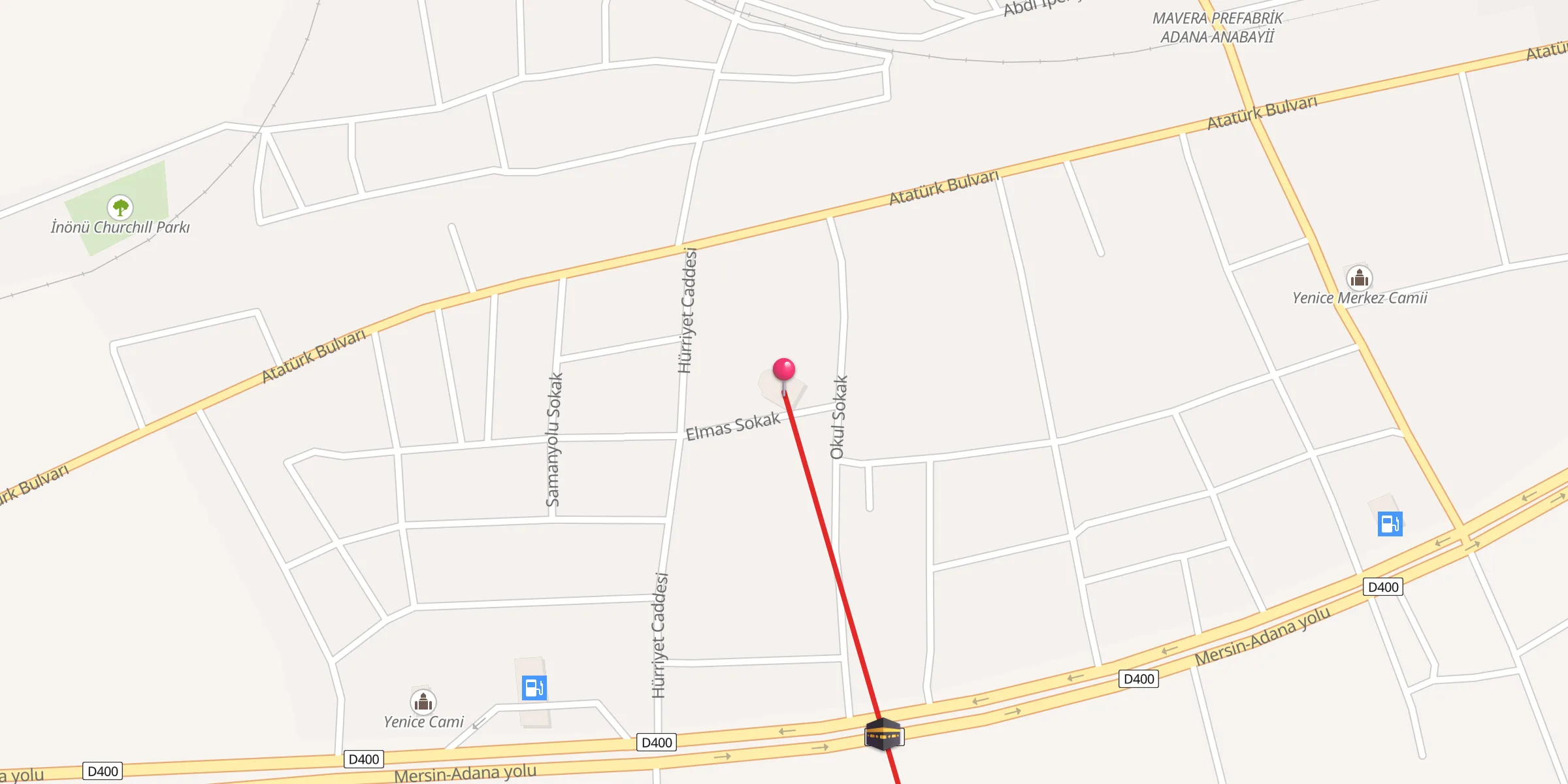 Carte de localisation : Lokman Hekim Camii