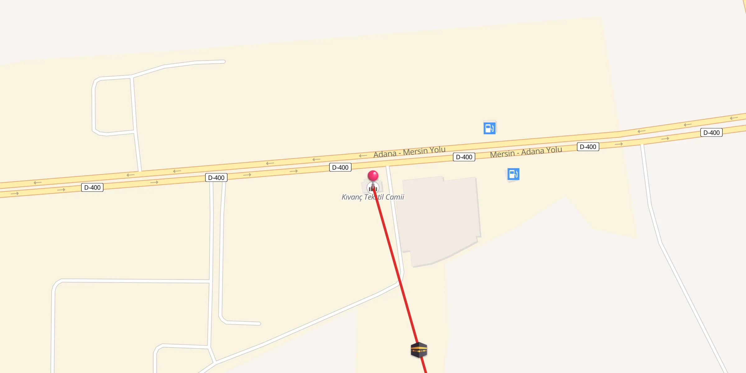 Carte de localisation : Kıvanç Tekstil Camii