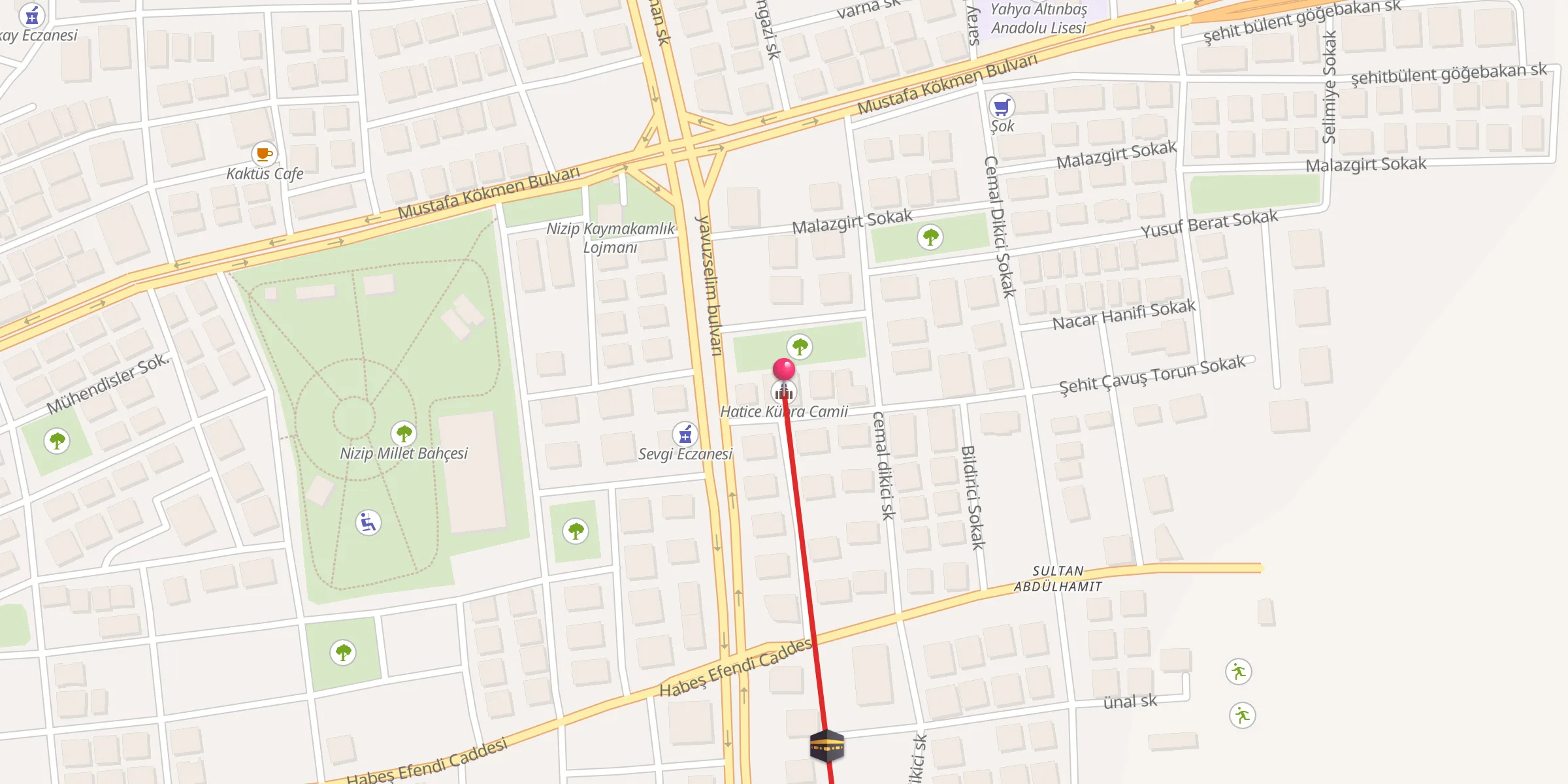 Carte de localisation : Hatice Kübra Camii