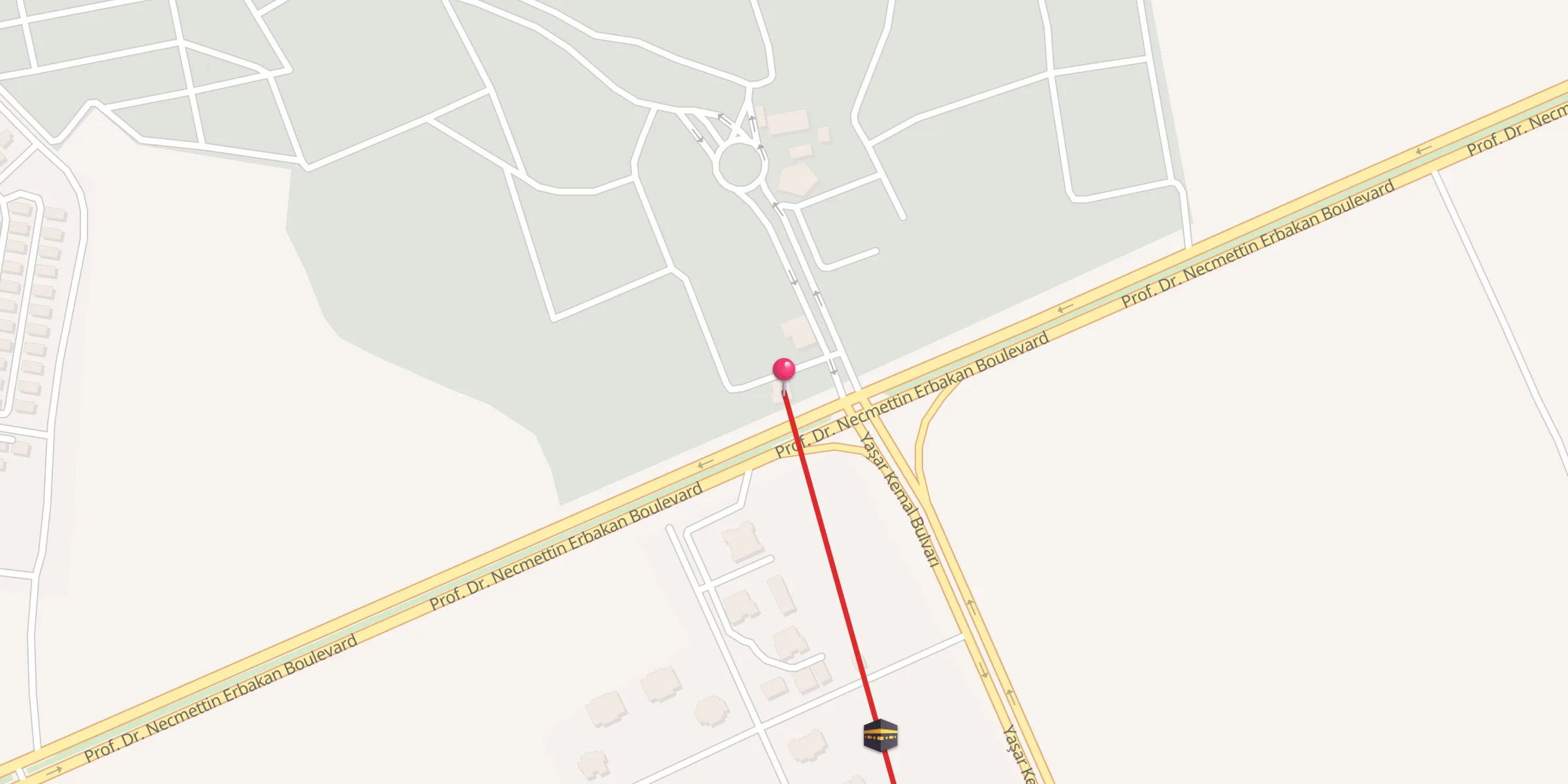 Carte de localisation : Kabasakal Mezarlığı Camii