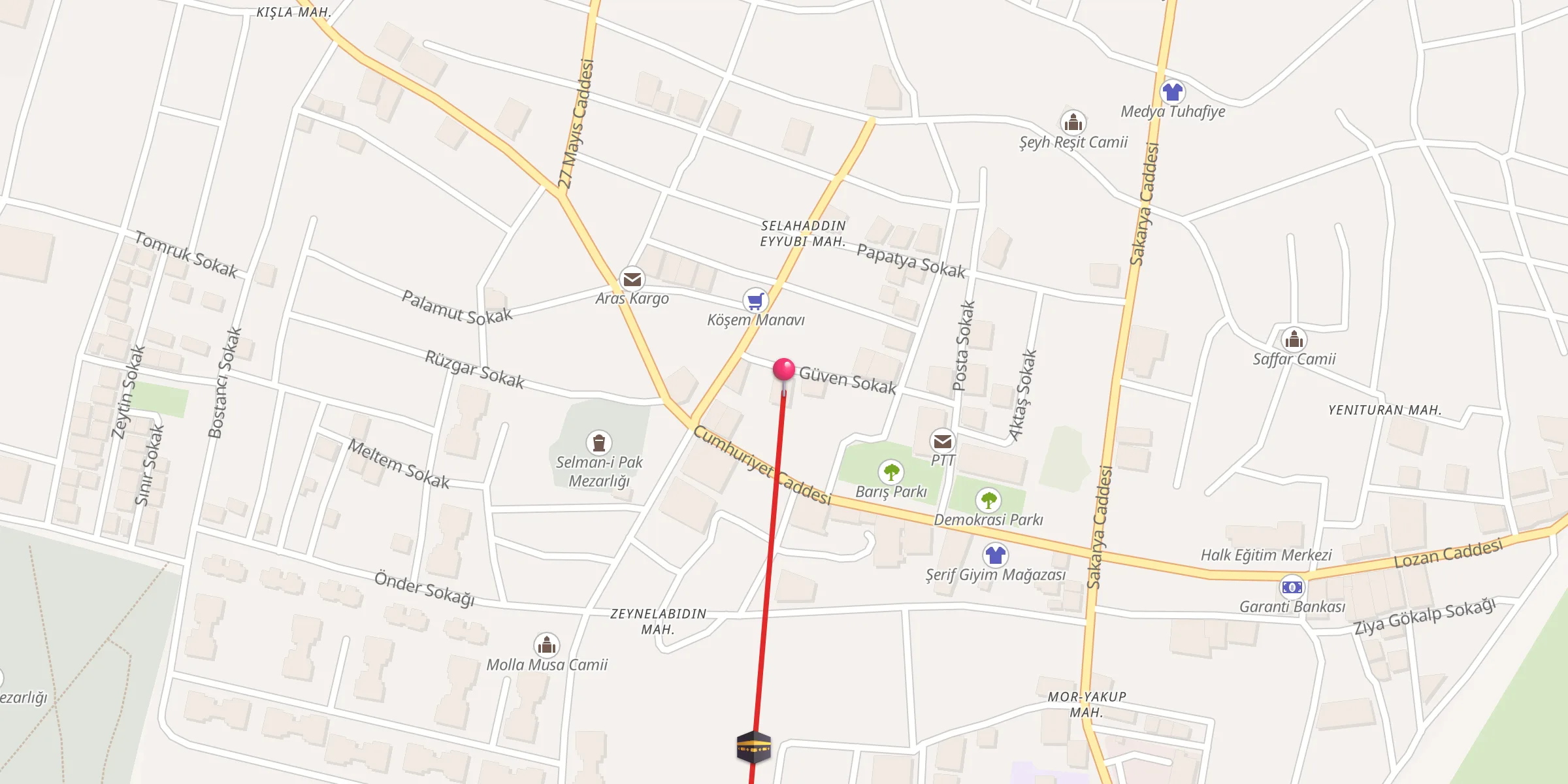 Carte de localisation : Veli Camii