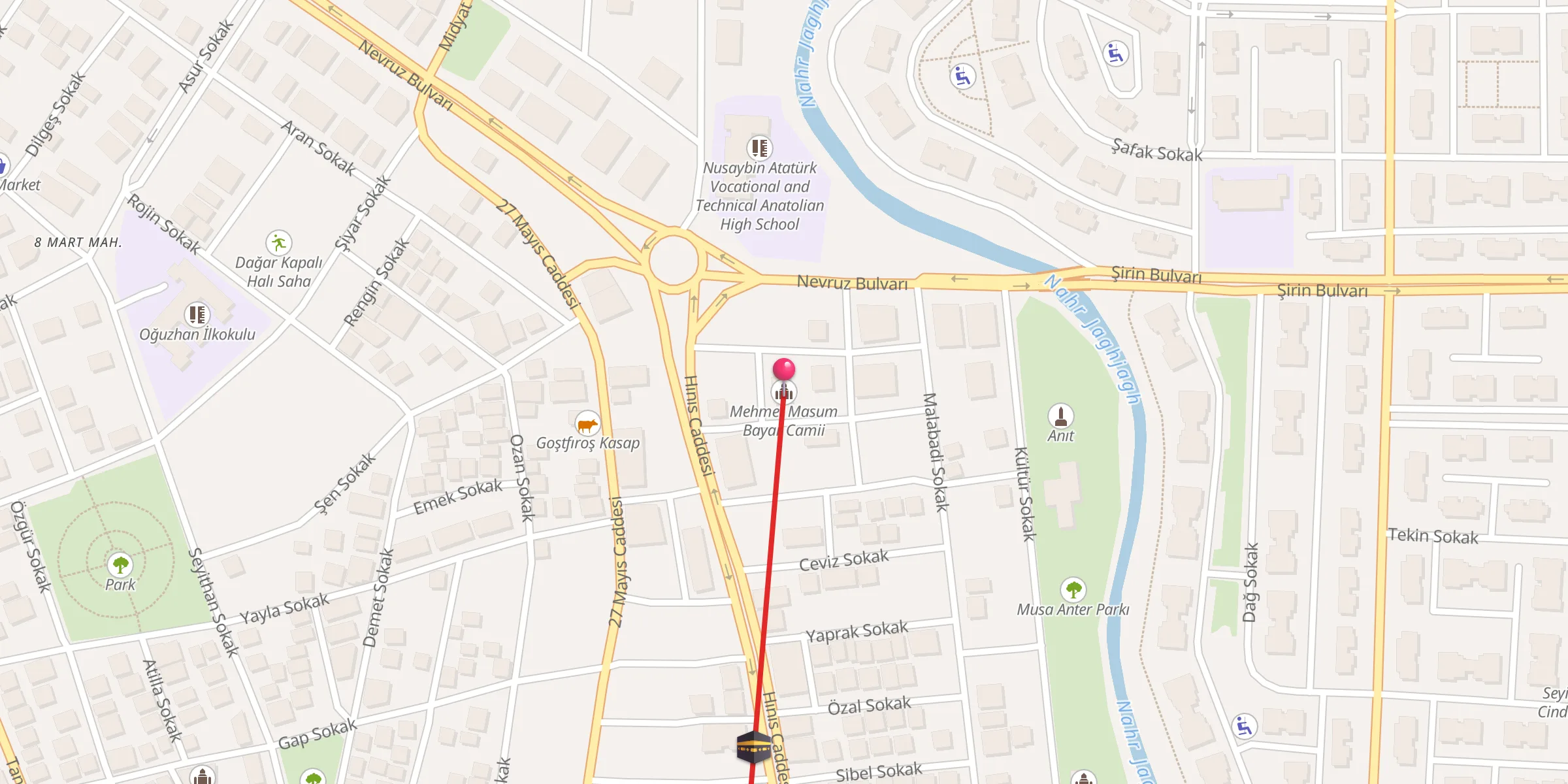 Carte de localisation : Mehmet Masum Bayar Camii