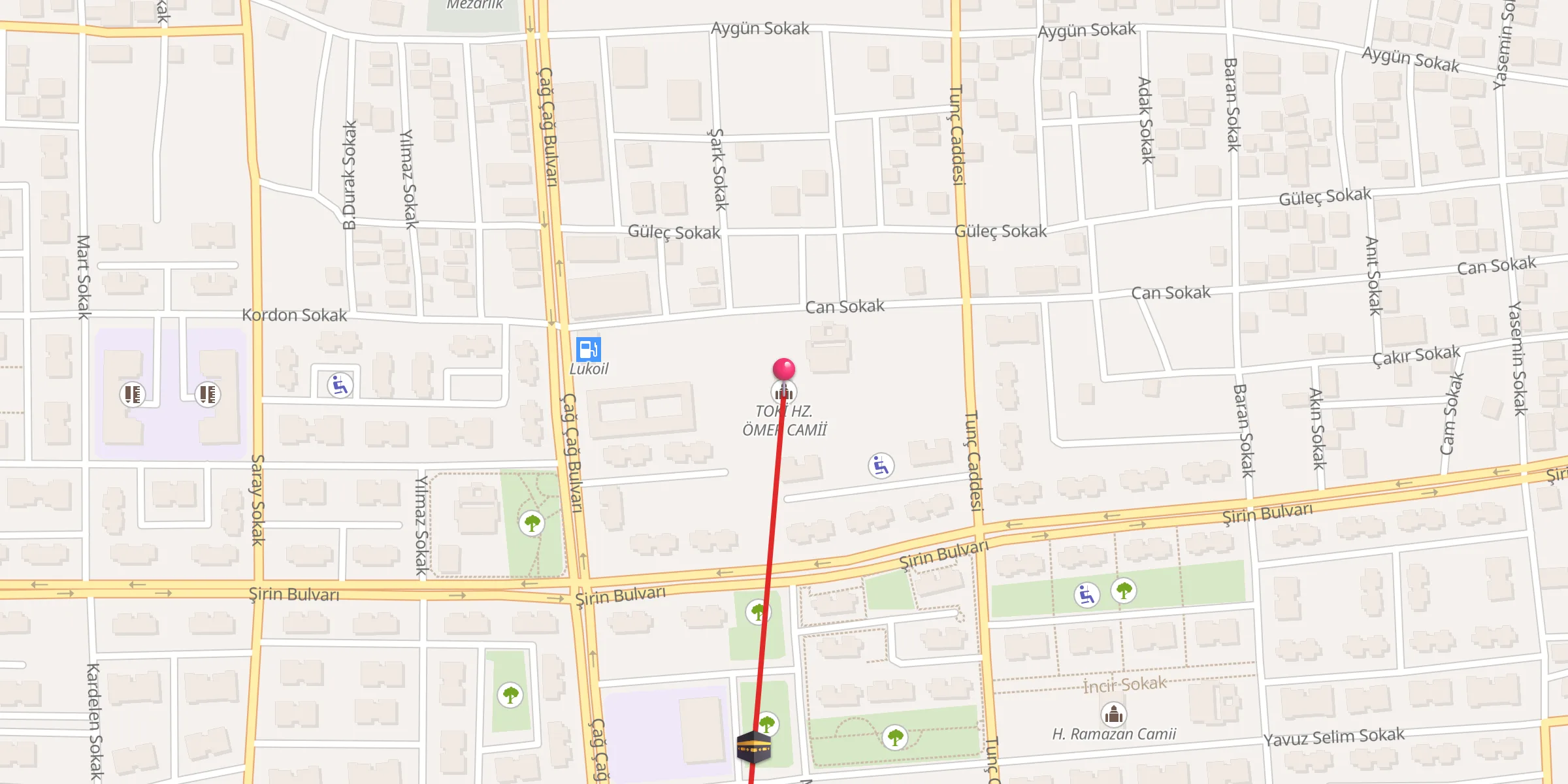 Carte de localisation : TOKİ HZ. ÖMER CAMİİ