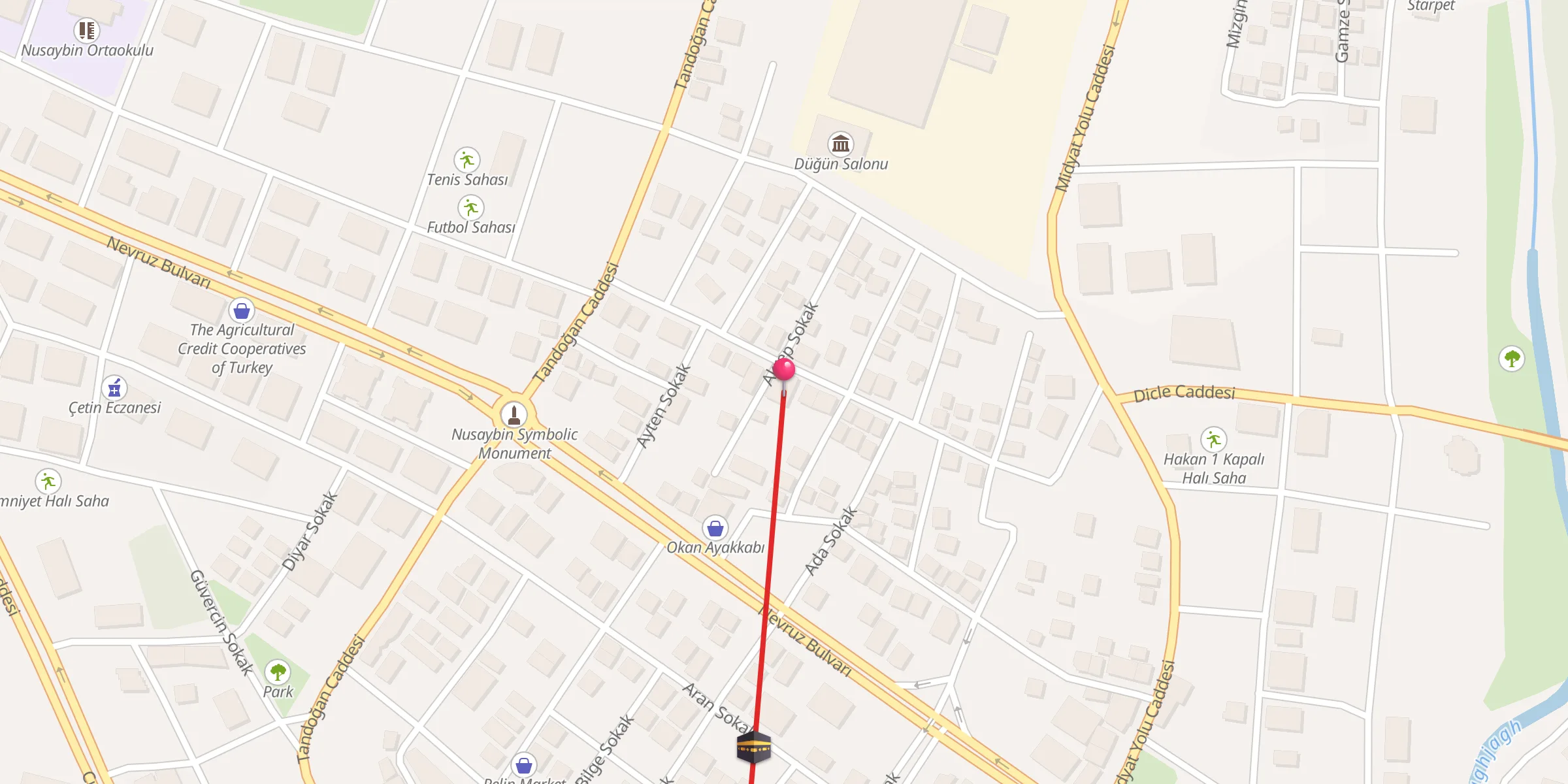 Carte de localisation : Veysel Karani Camii