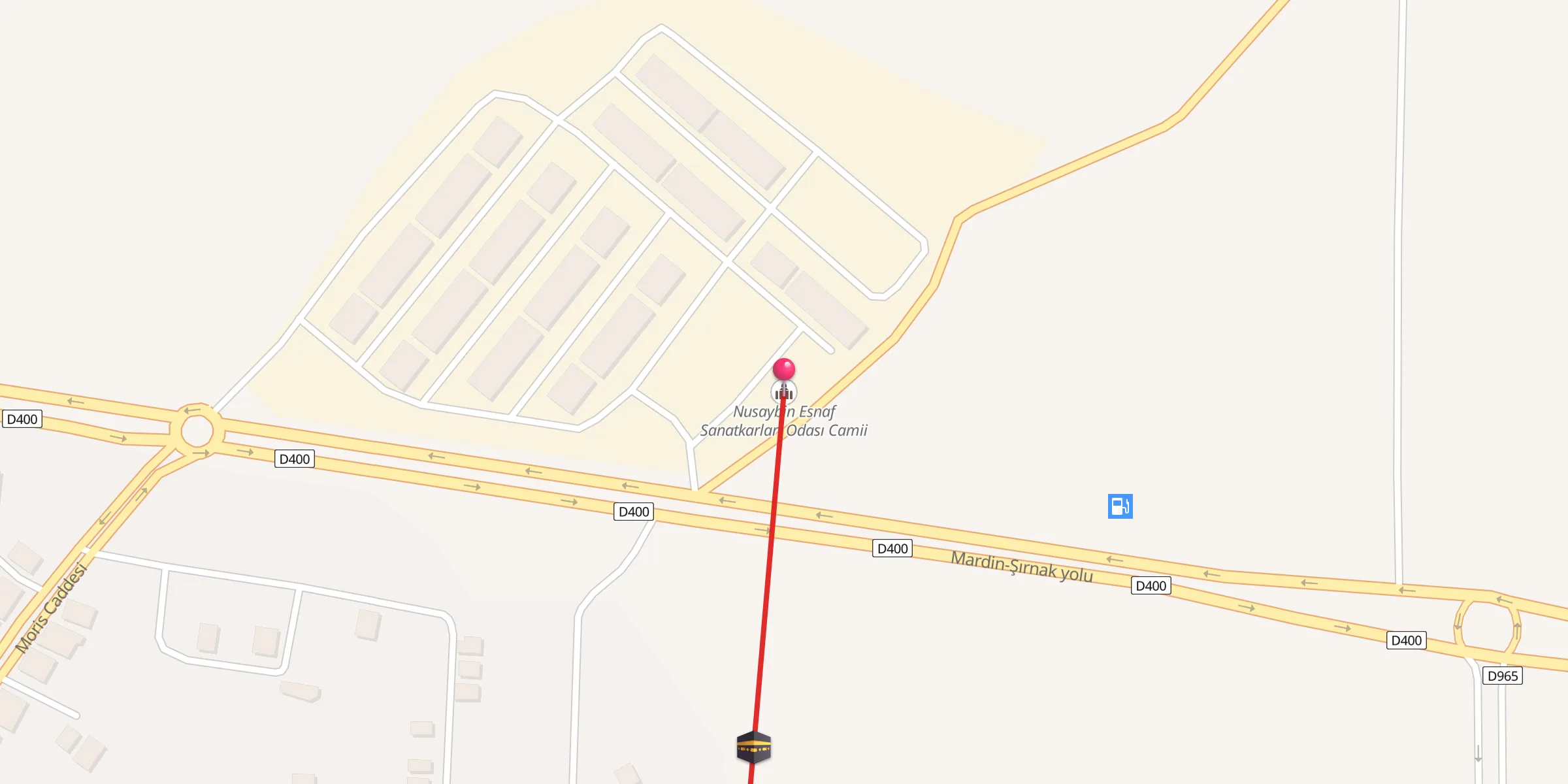 Carte de localisation : Nusaybin Esnaf Sanatkarlar  Odası Camii