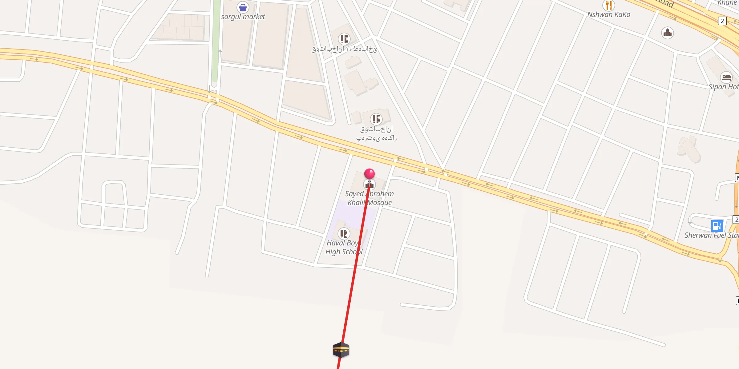 Carte de localisation : جامع سيد ابراهيم خليل