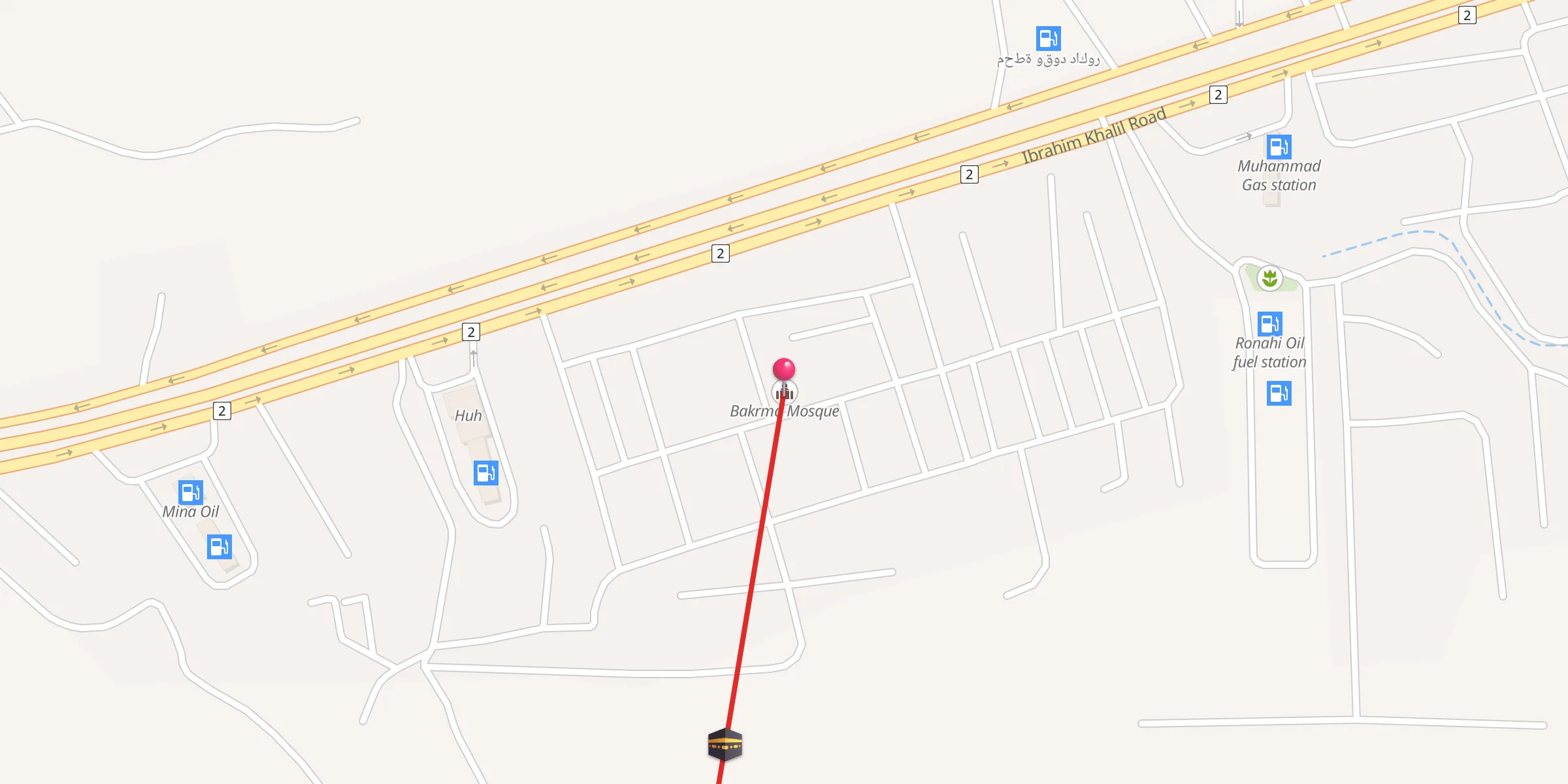 Carte de localisation : مزگەفتا باکرما