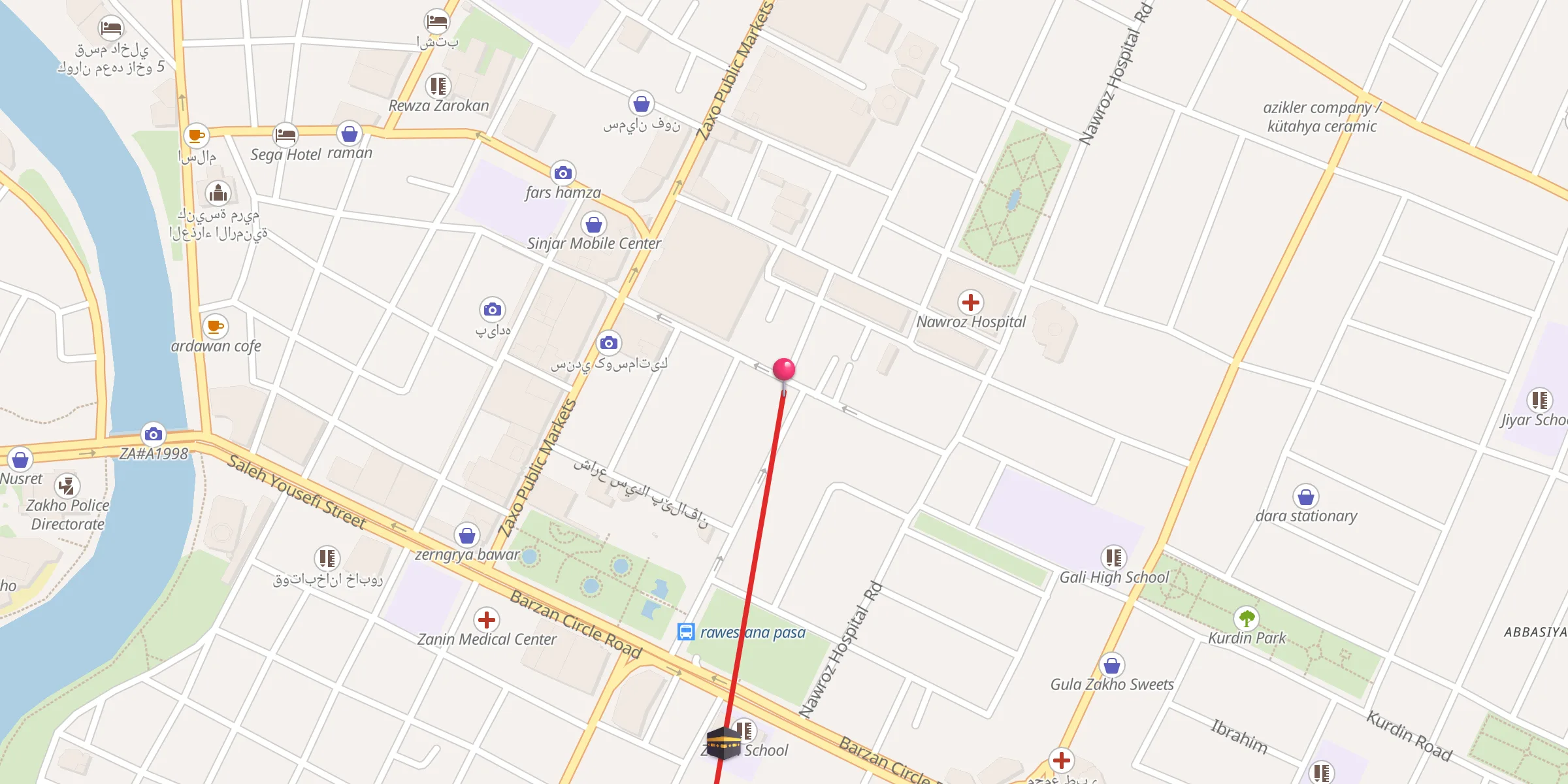 Carte de localisation : Mizgefta Heji Sabri